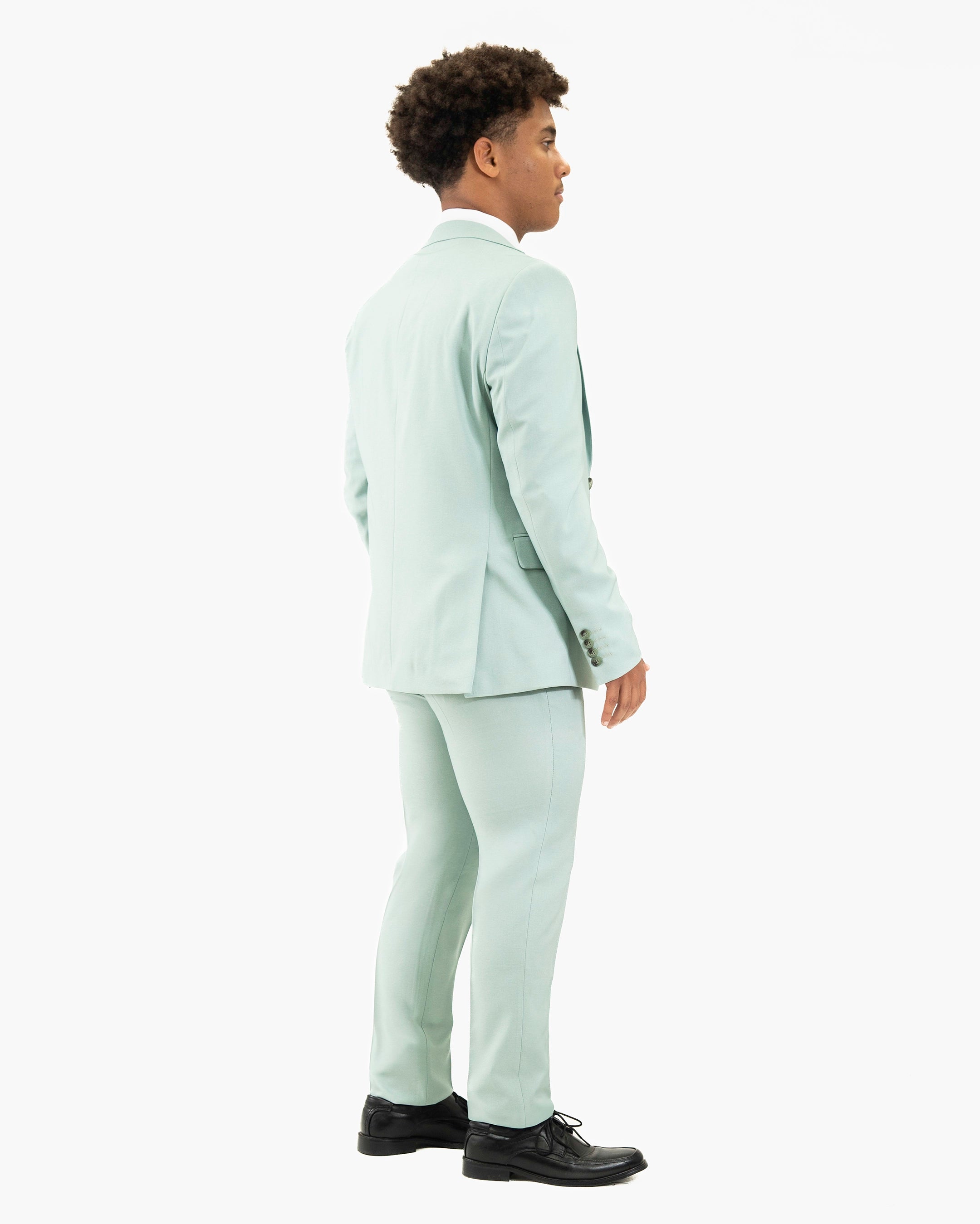 Ezekial | Mint Solid 3-Piece Tailored-Fit Suit