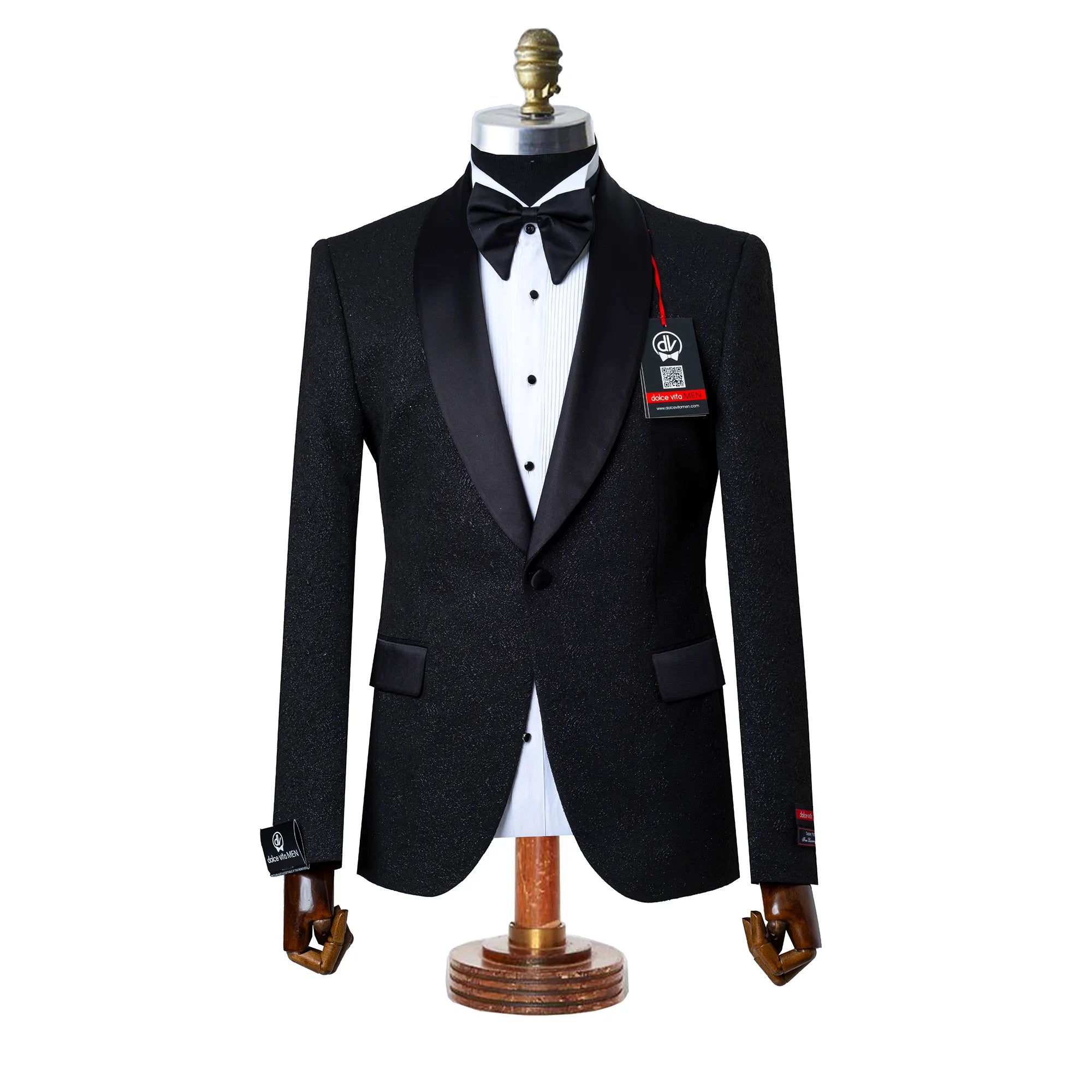 Cedric | Black Splash Tailored-Fit Jacket