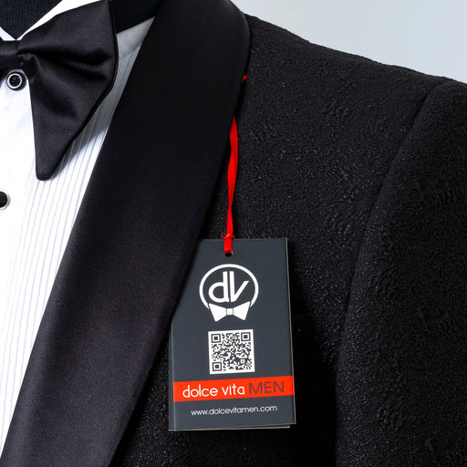 Cedric | Black Splash Tailored-Fit Jacket