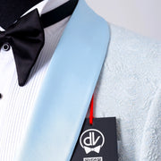 Cedric | Light Blue Splash Tailored-Fit Jacket