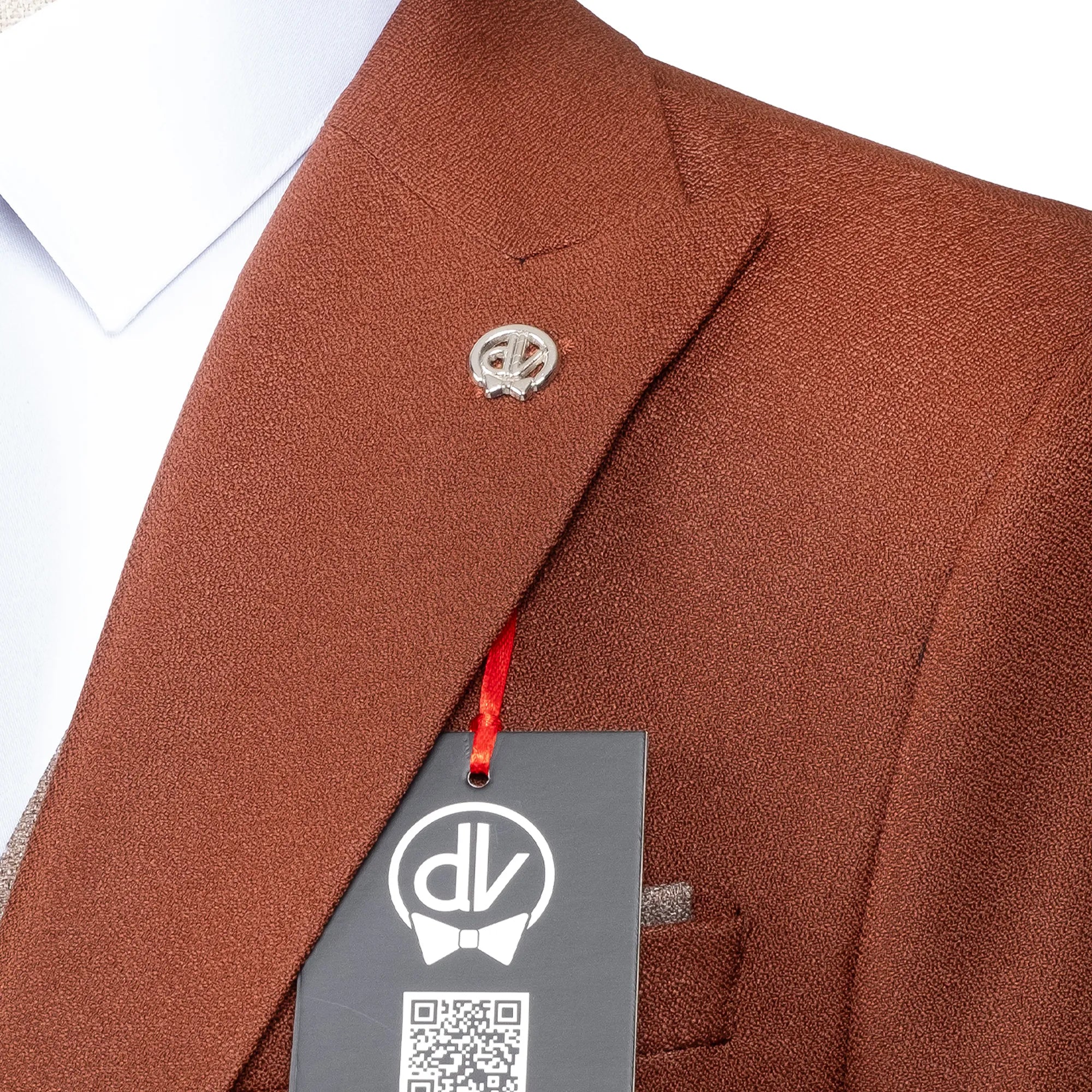 Isaac | Brown 3-Piece Tailored-Fit Suit