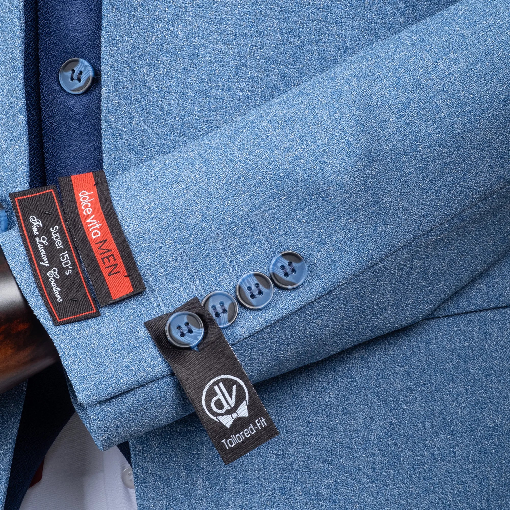 Isaac | Indigo Blue 3-Piece Tailored-Fit Suit