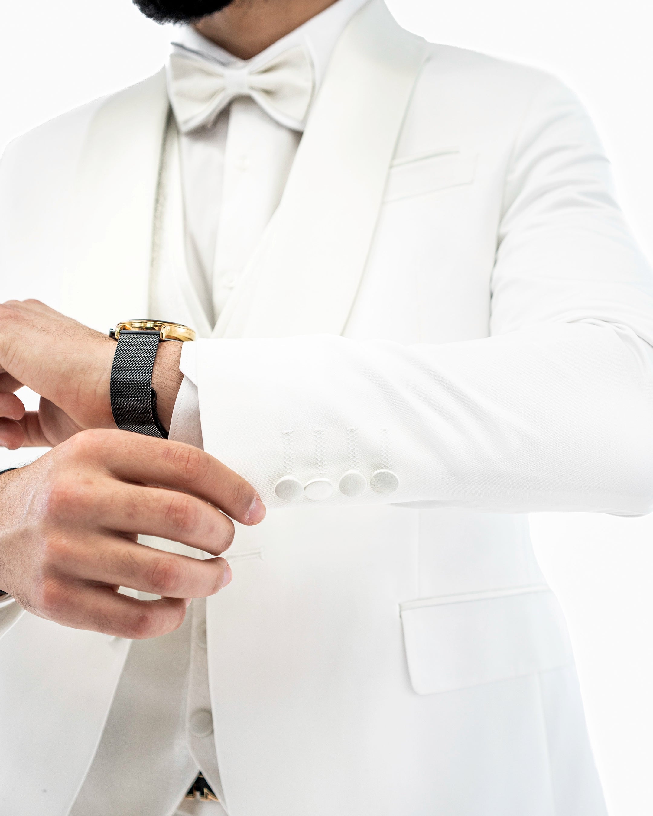 Marcus | White 3-Piece Tailored Fit Tuxedo