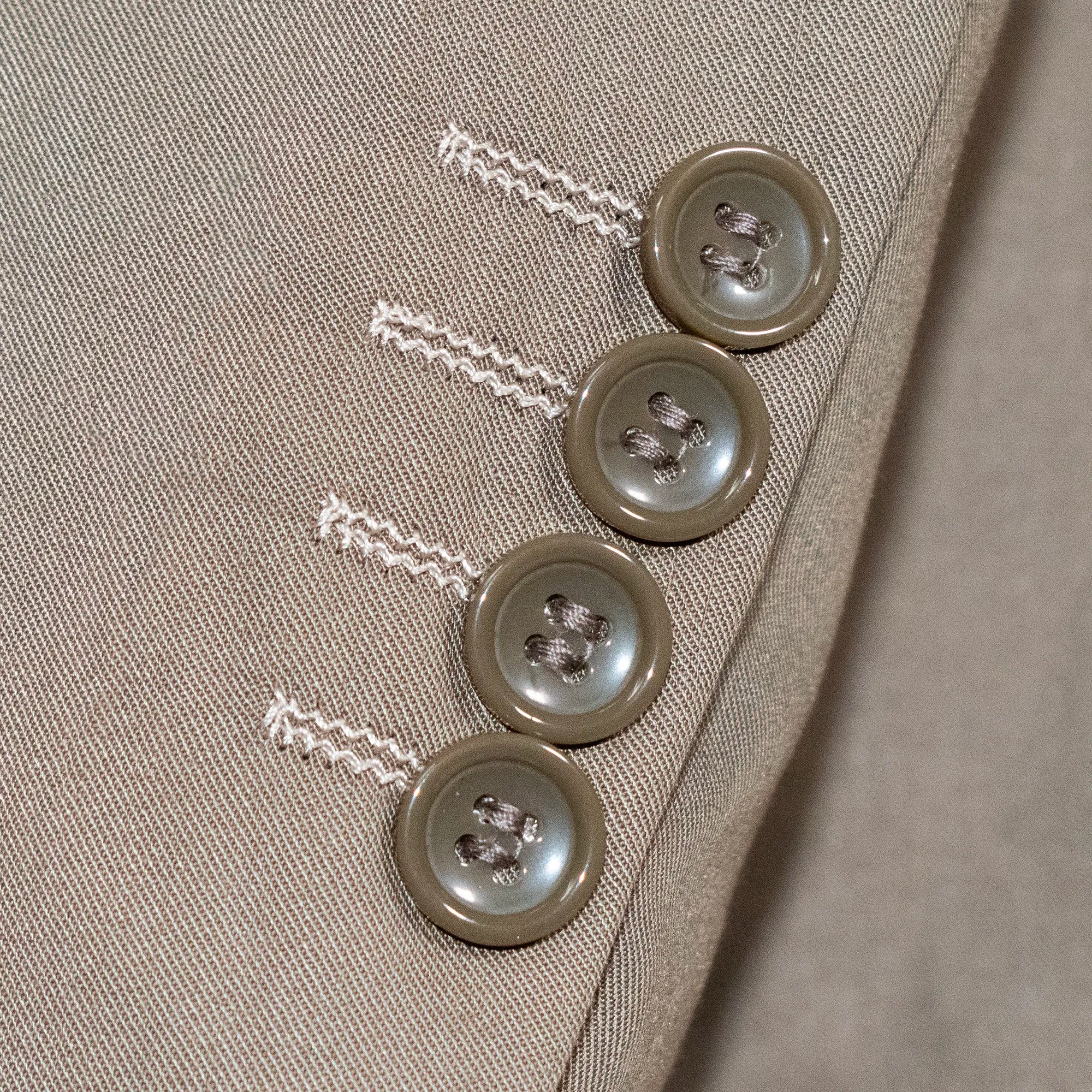 Men's Solid Tan 2-Piece Slim-Fit Suit