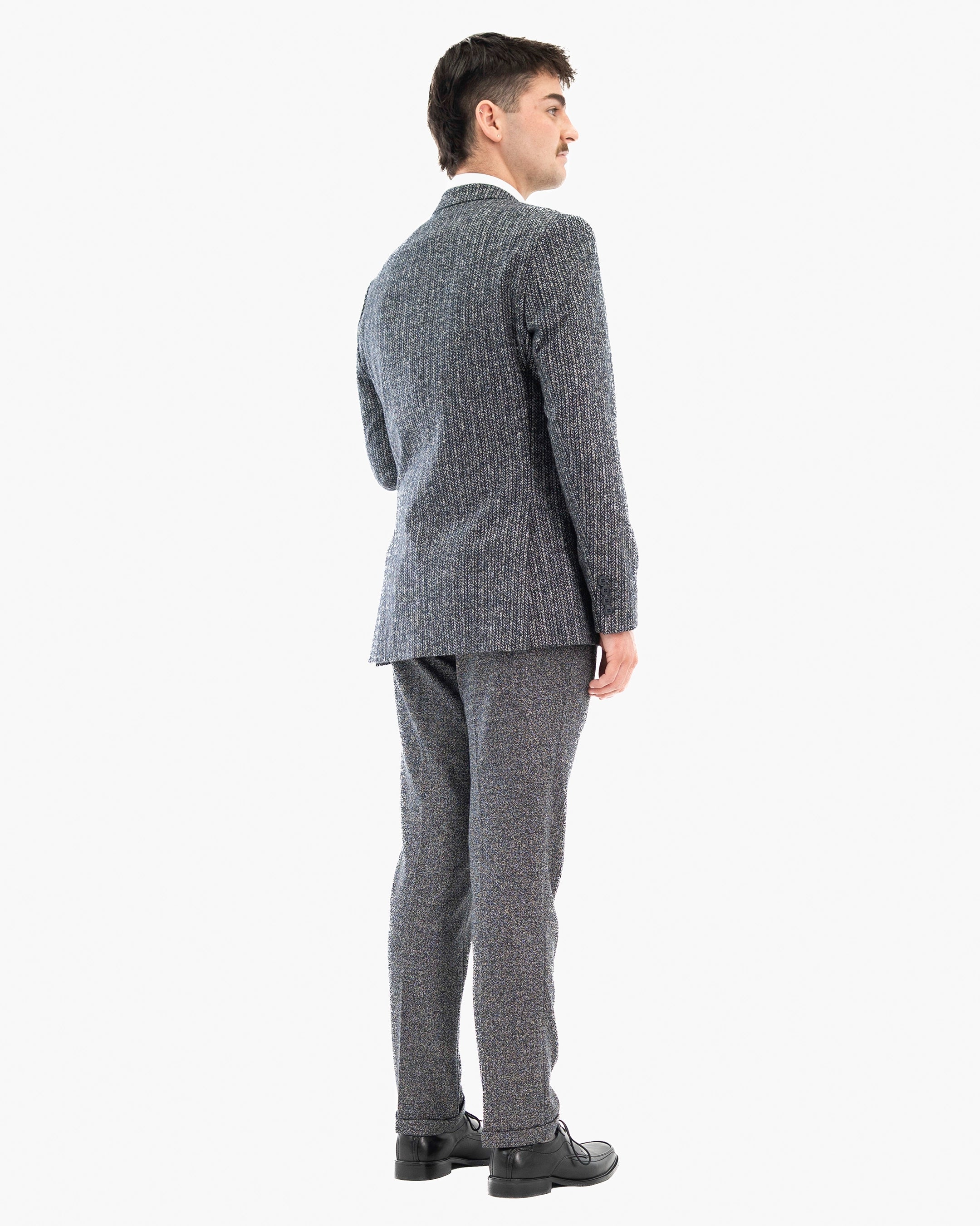 Knit Wool 3-Piece Tailored-Fit Suit
