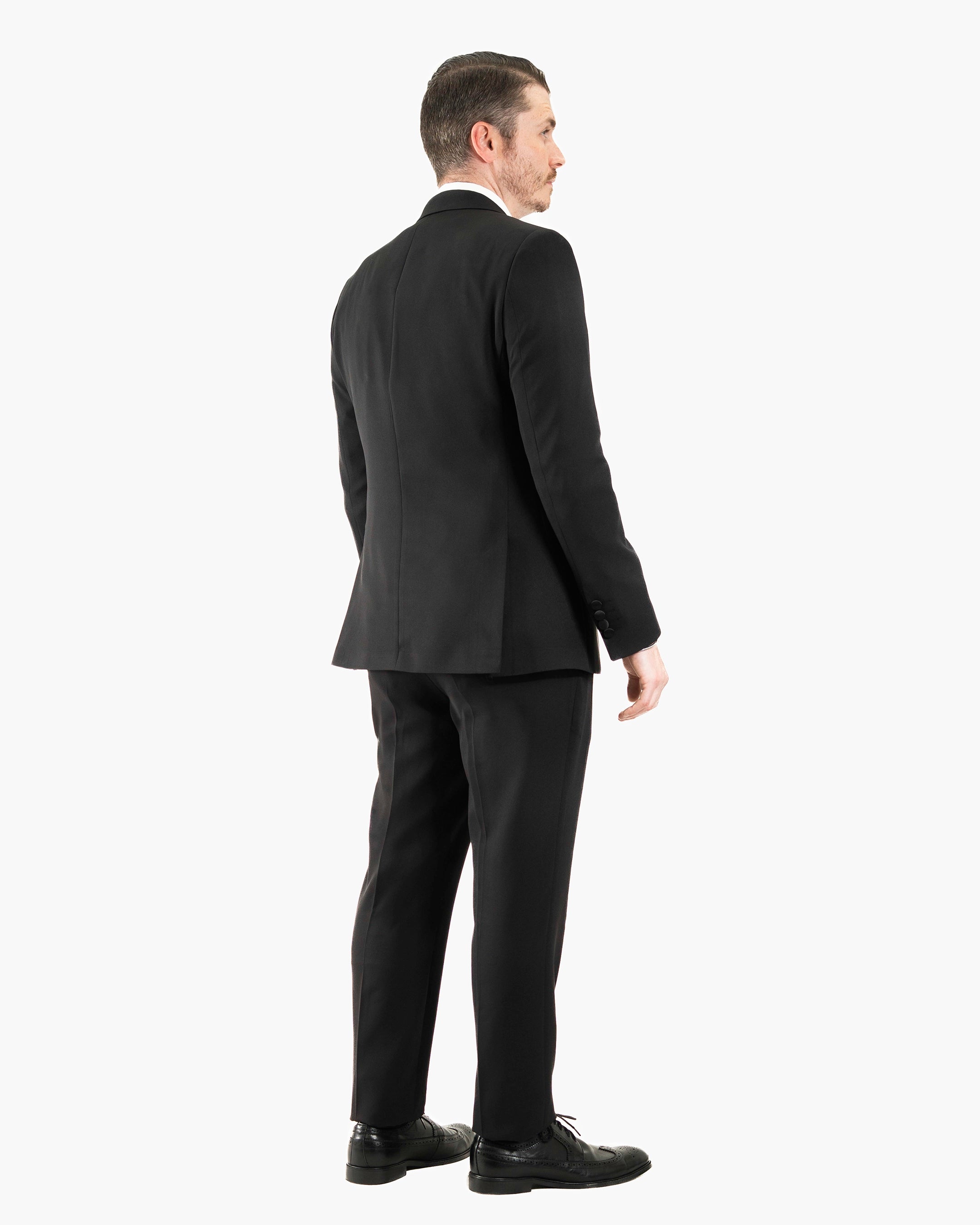3-Piece Tailored-Fit Tuxedo with Peak Lapel