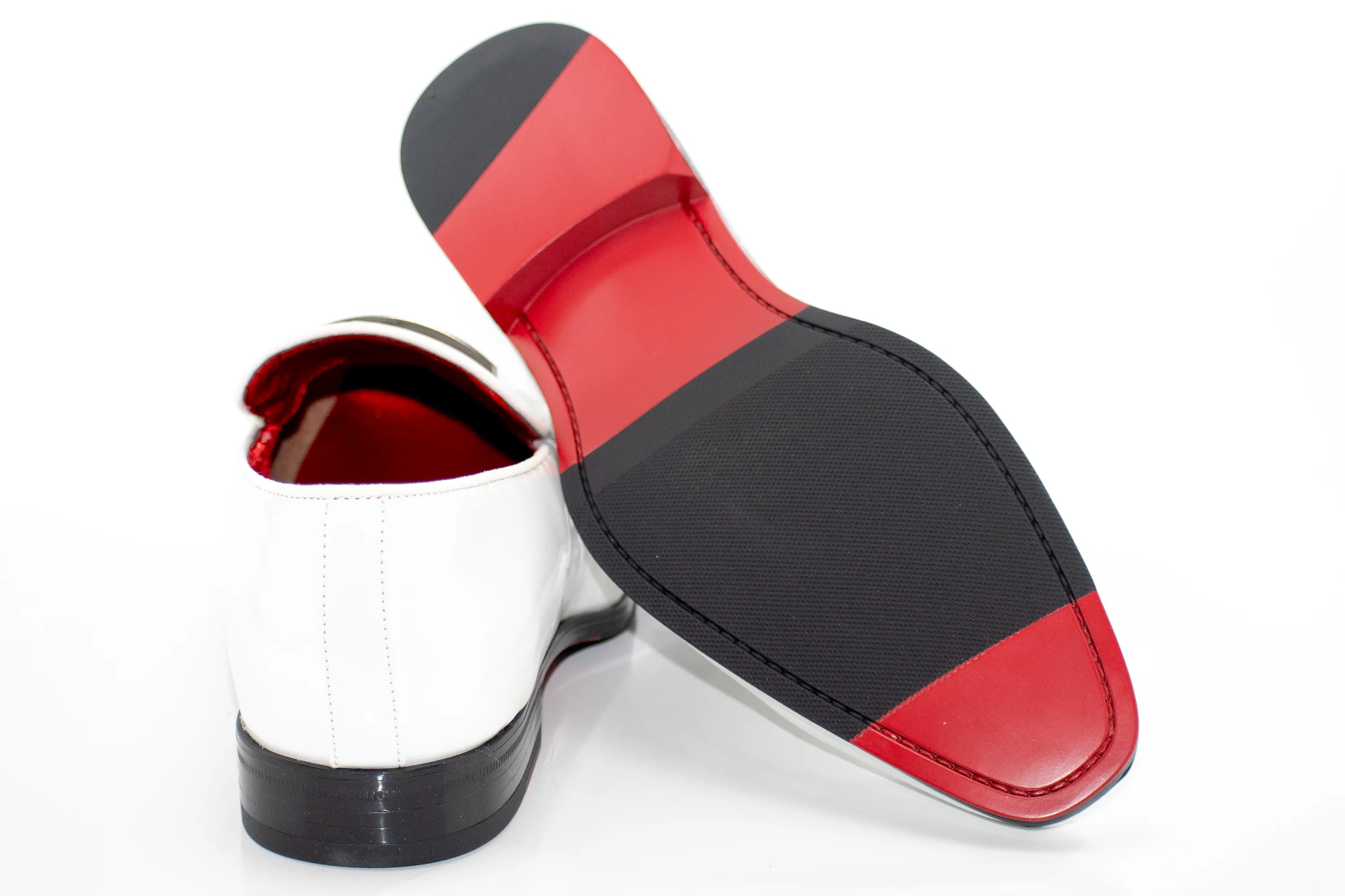 White Patent Leather Slip-On Loafers