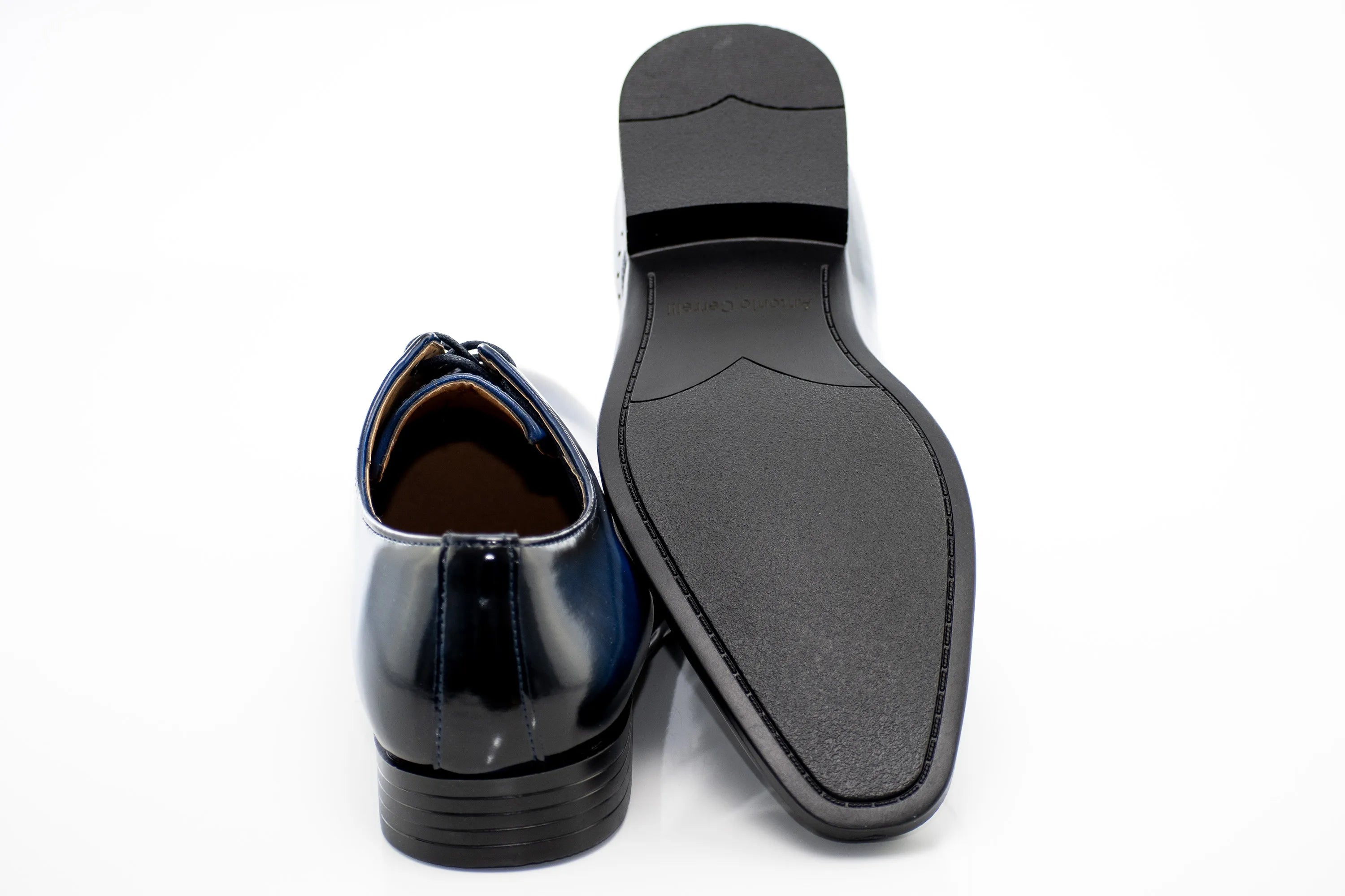 Asymmetrical Leather Oxfords