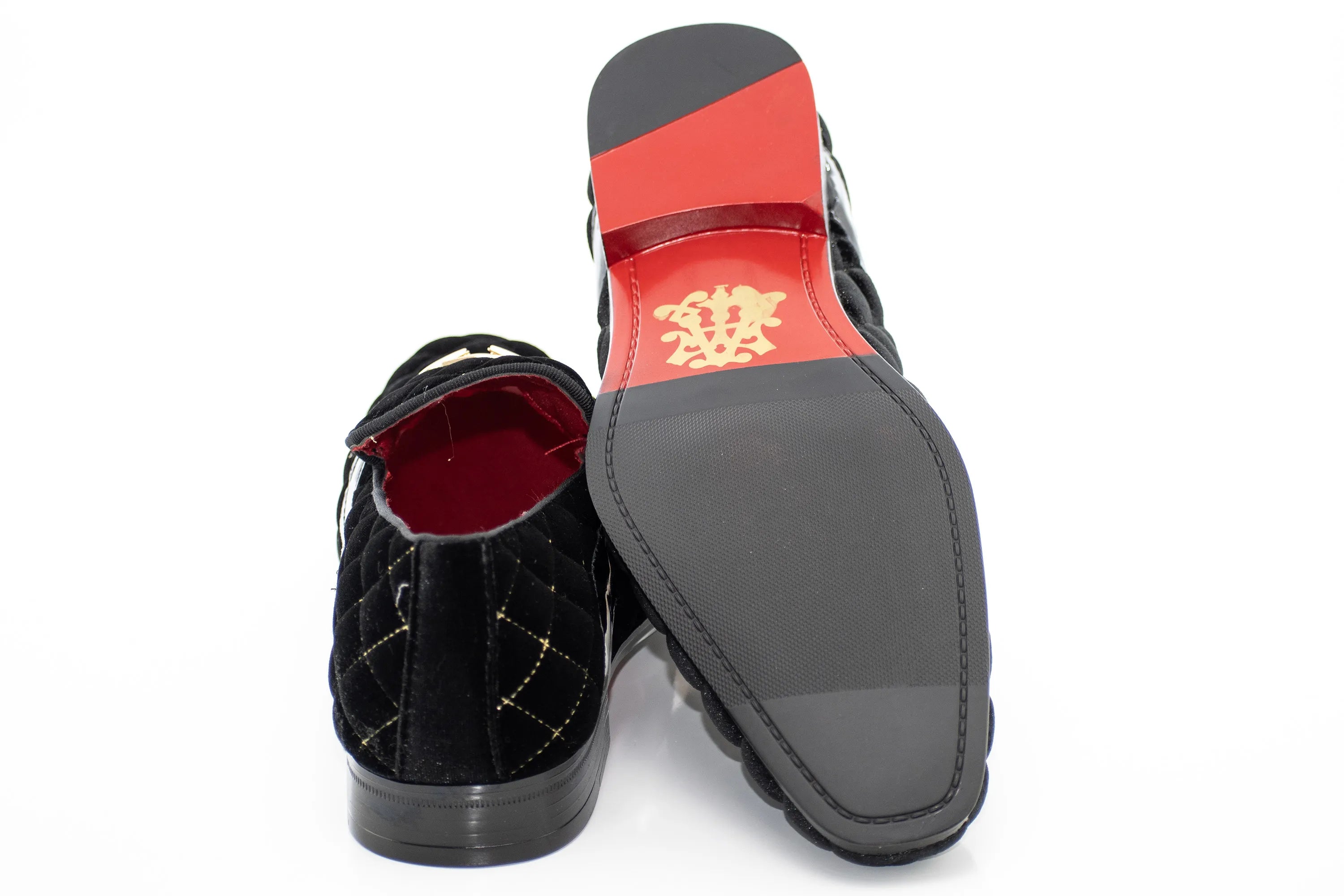 Quilted Velvet Gold-Bit Loafer