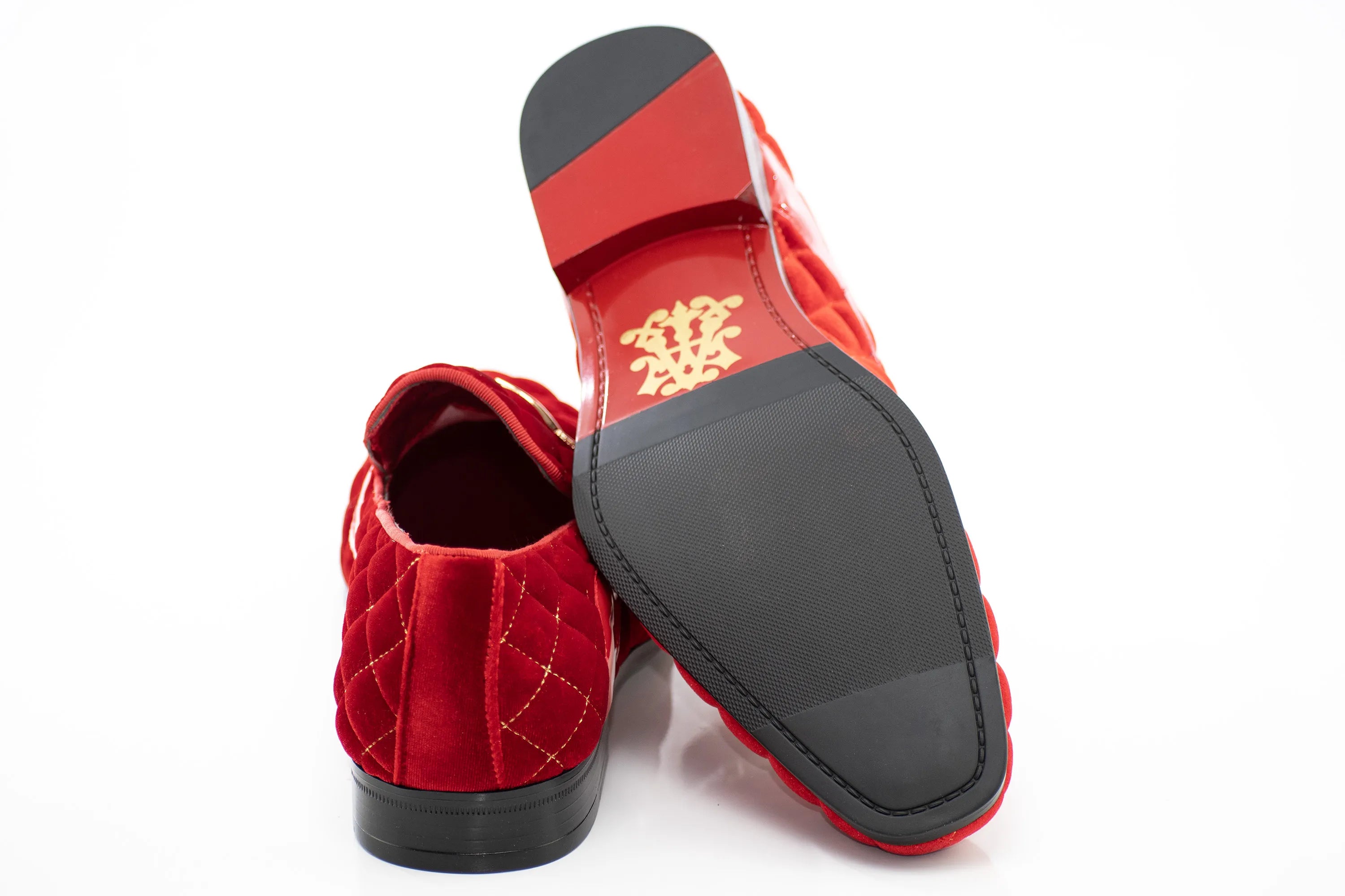 Quilted Velvet Gold-Bit Loafer
