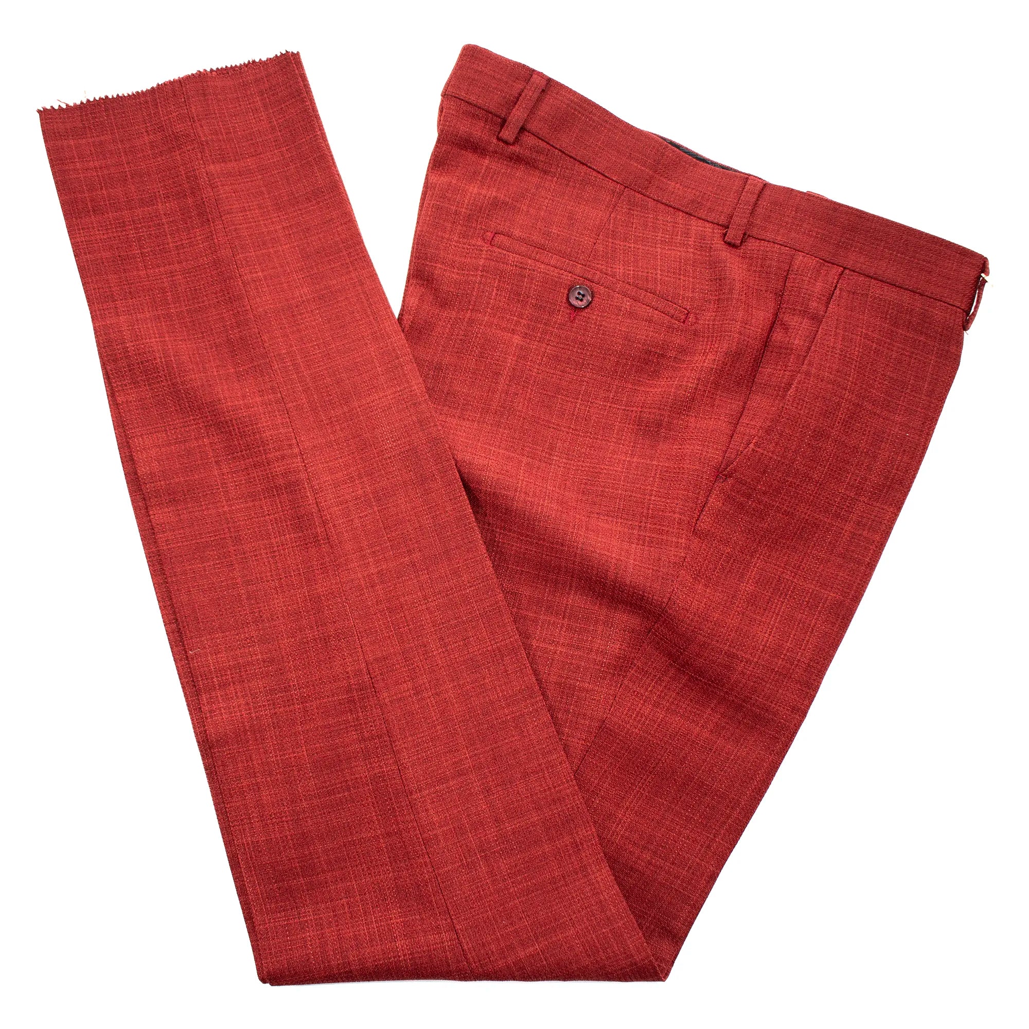 Auburn Solid 3-Piece Tailored-Fit Suit