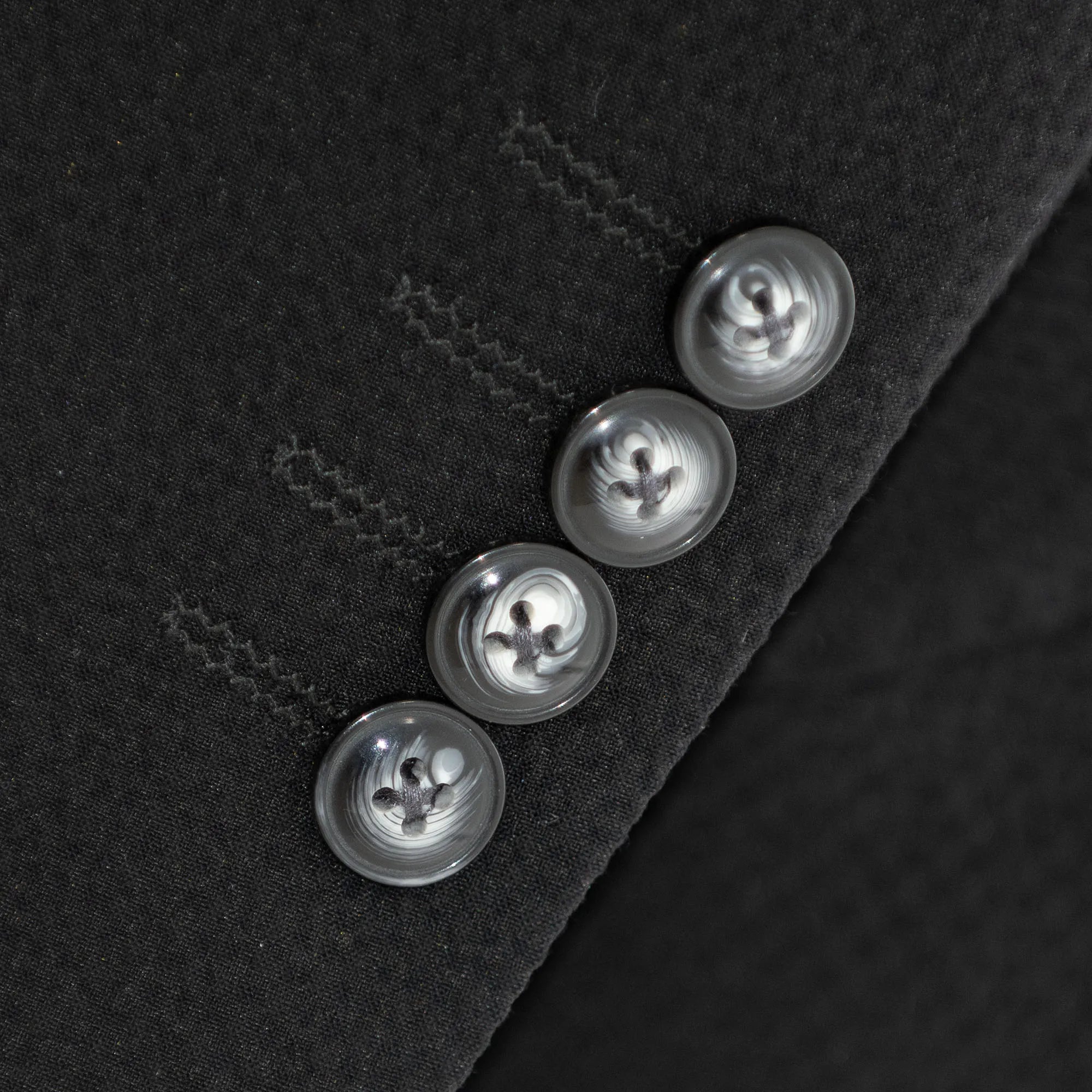 Black Solid Seersucker Tailored-Fit Suit