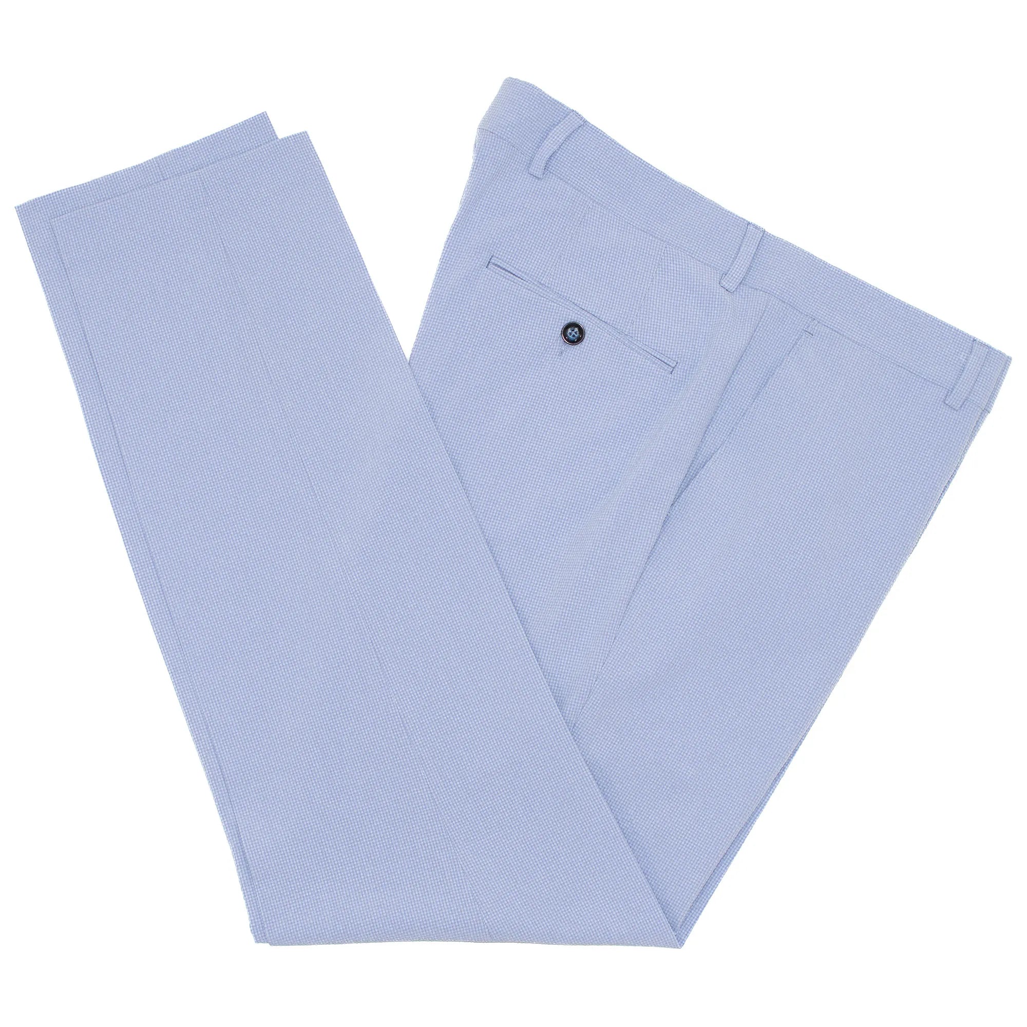 Chambray Blue Solid Seersucker Tailored-Fit Suit