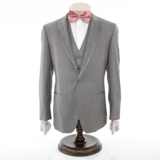 Men's Gray 3-Piece Tailored-Fit Tuxedo