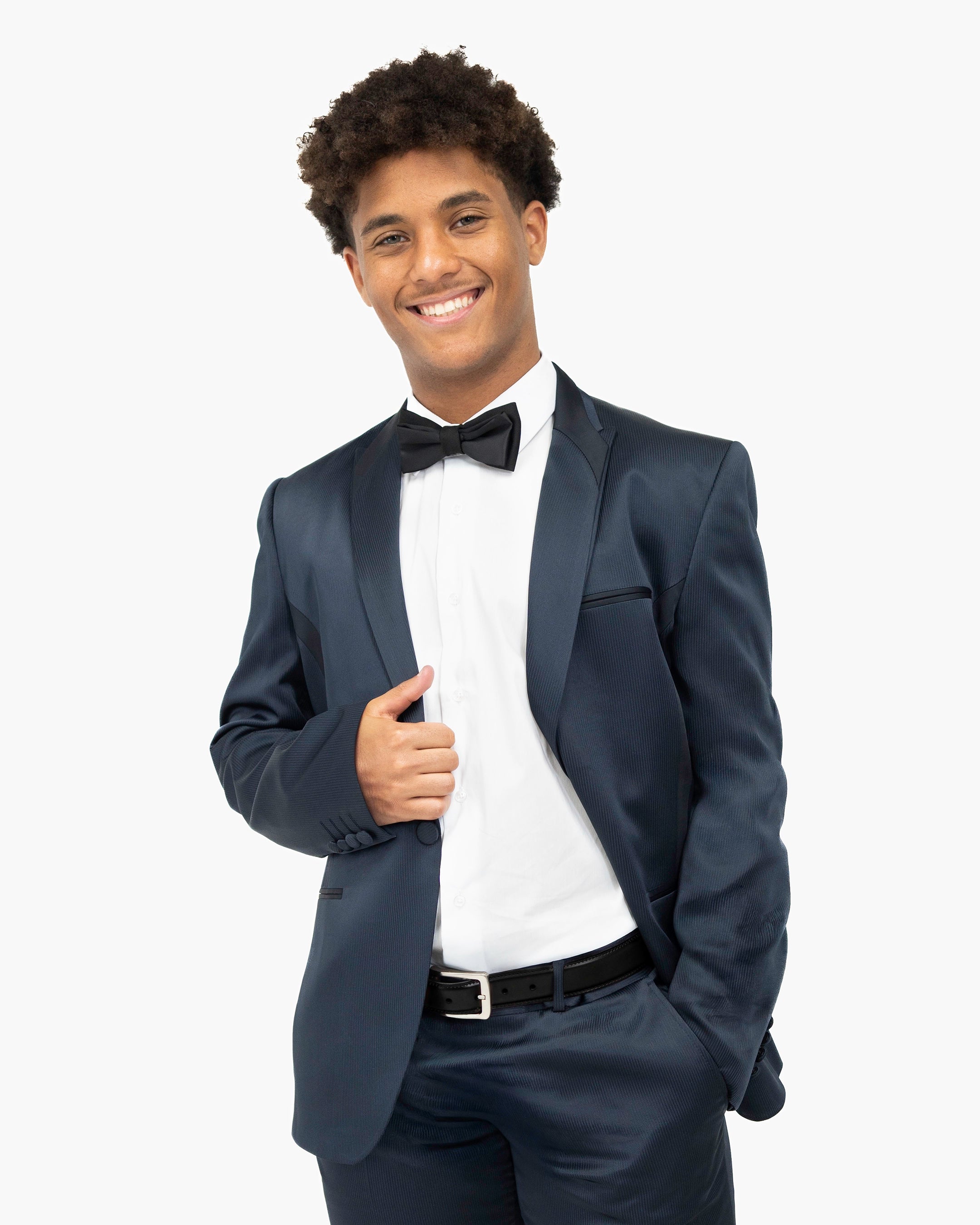 Midnight 2-Piece Slim-Fit Tuxedo With Designer Lapels