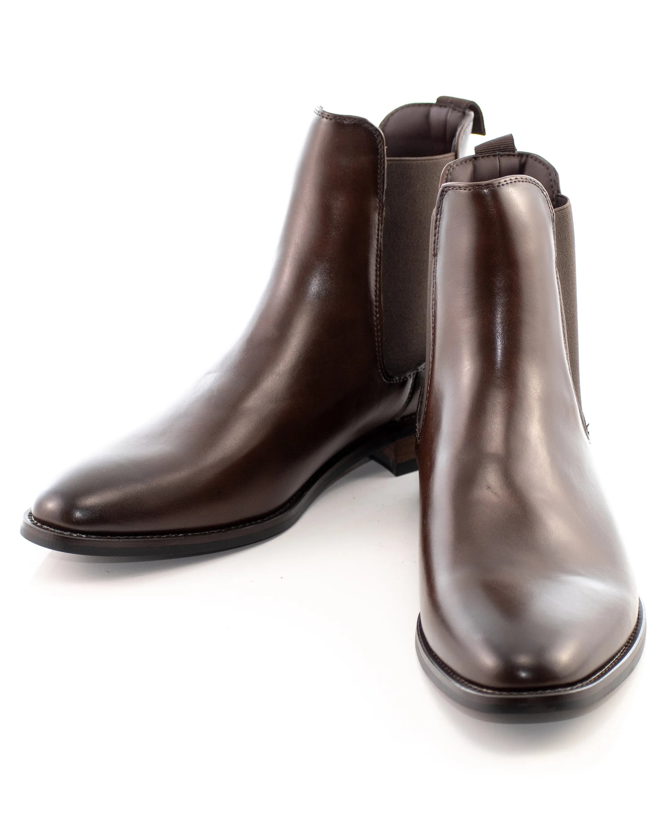 Dark Brown Leather Chelsea Boot