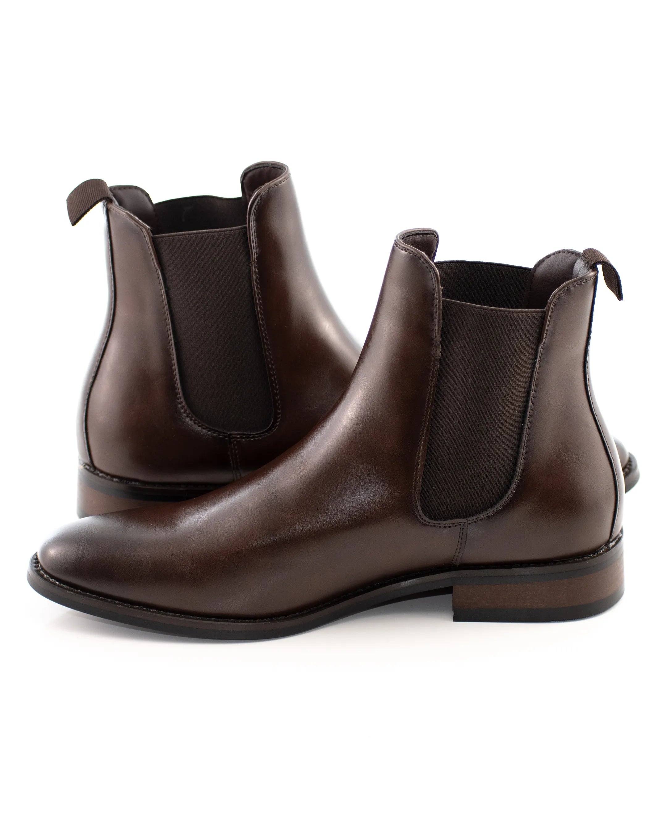 Dark Brown Leather Chelsea Boot