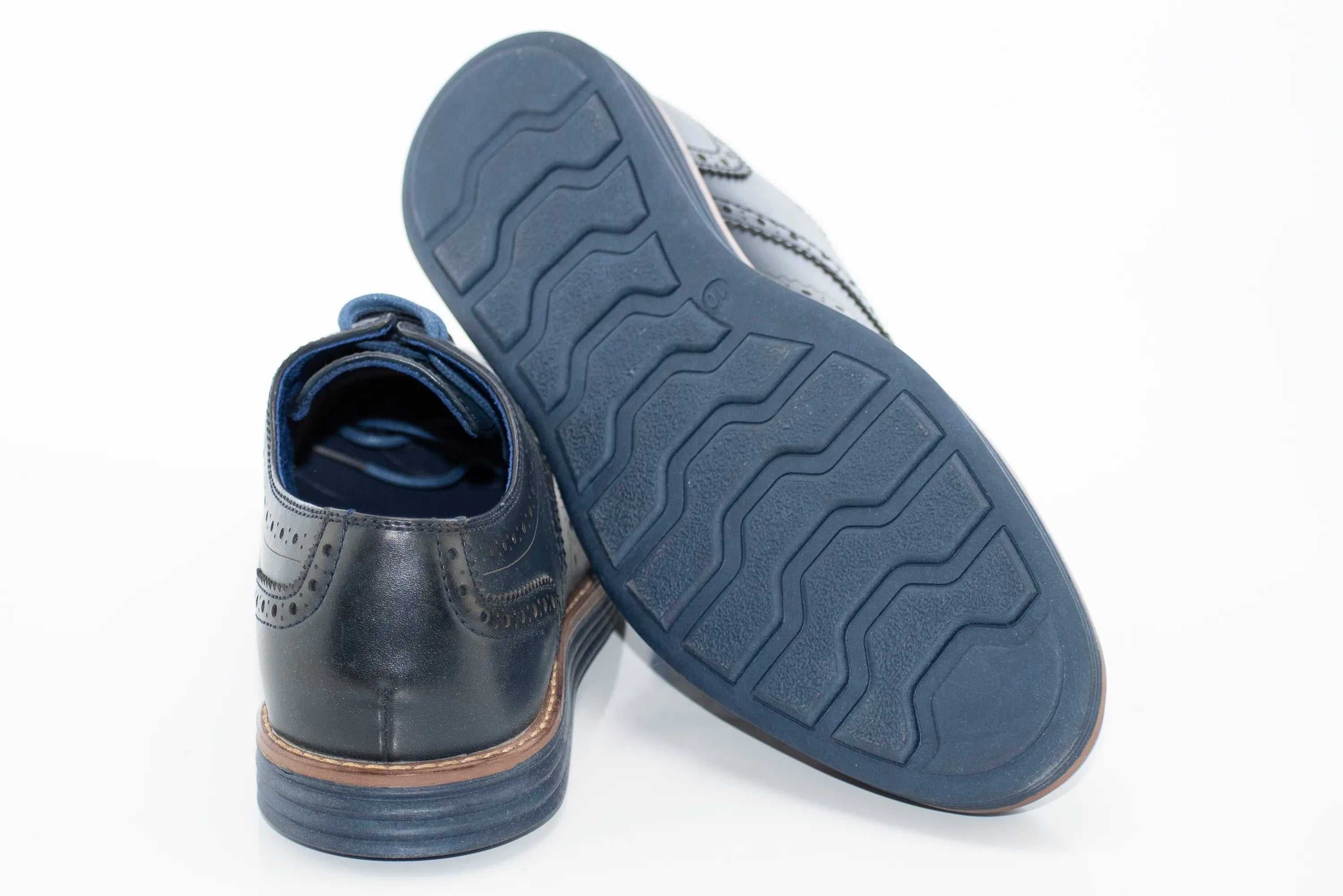 Navy Comfort Oxford Wingtip Lace-Ups