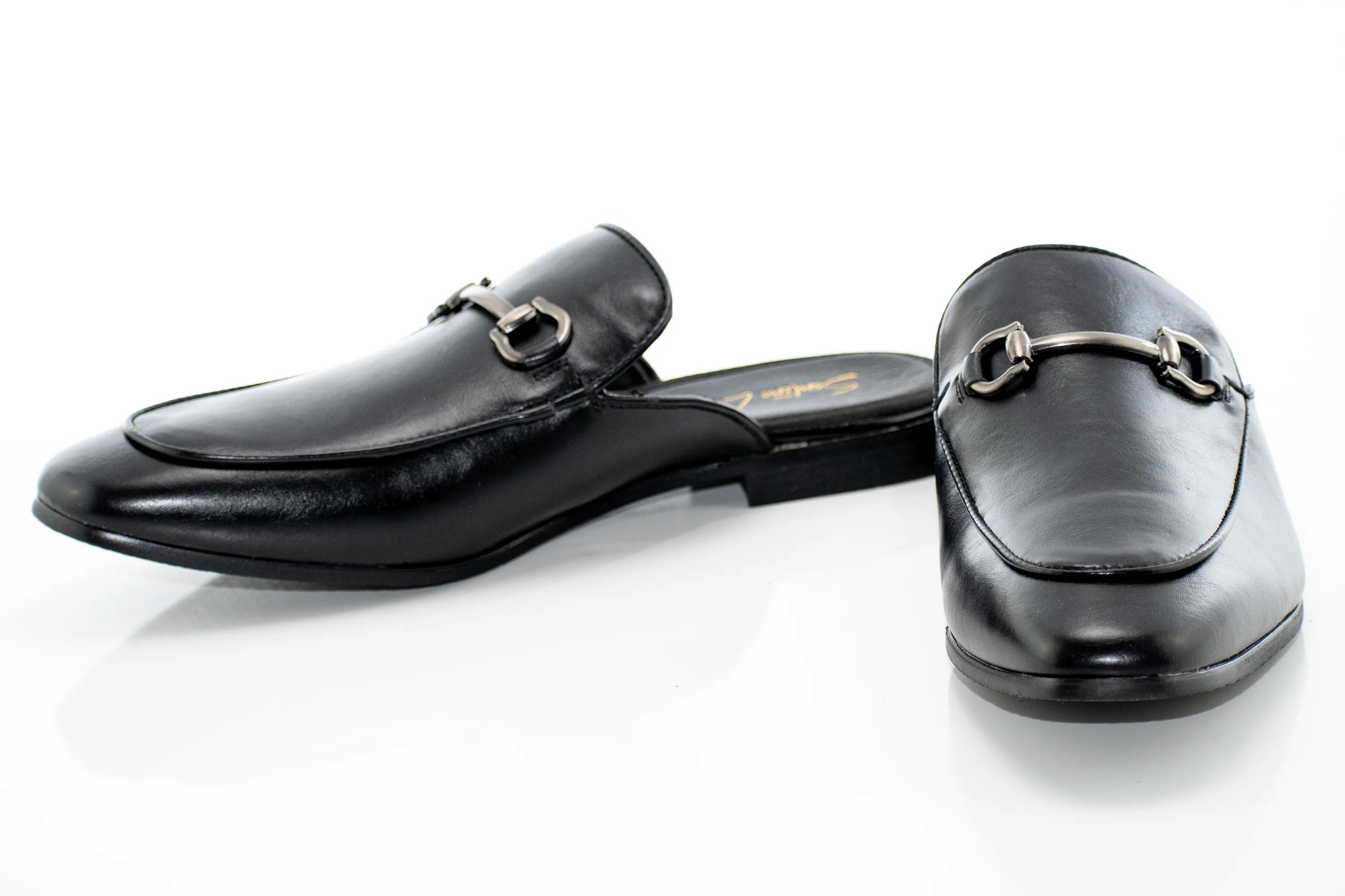 Black Open-Back Mule Loafer