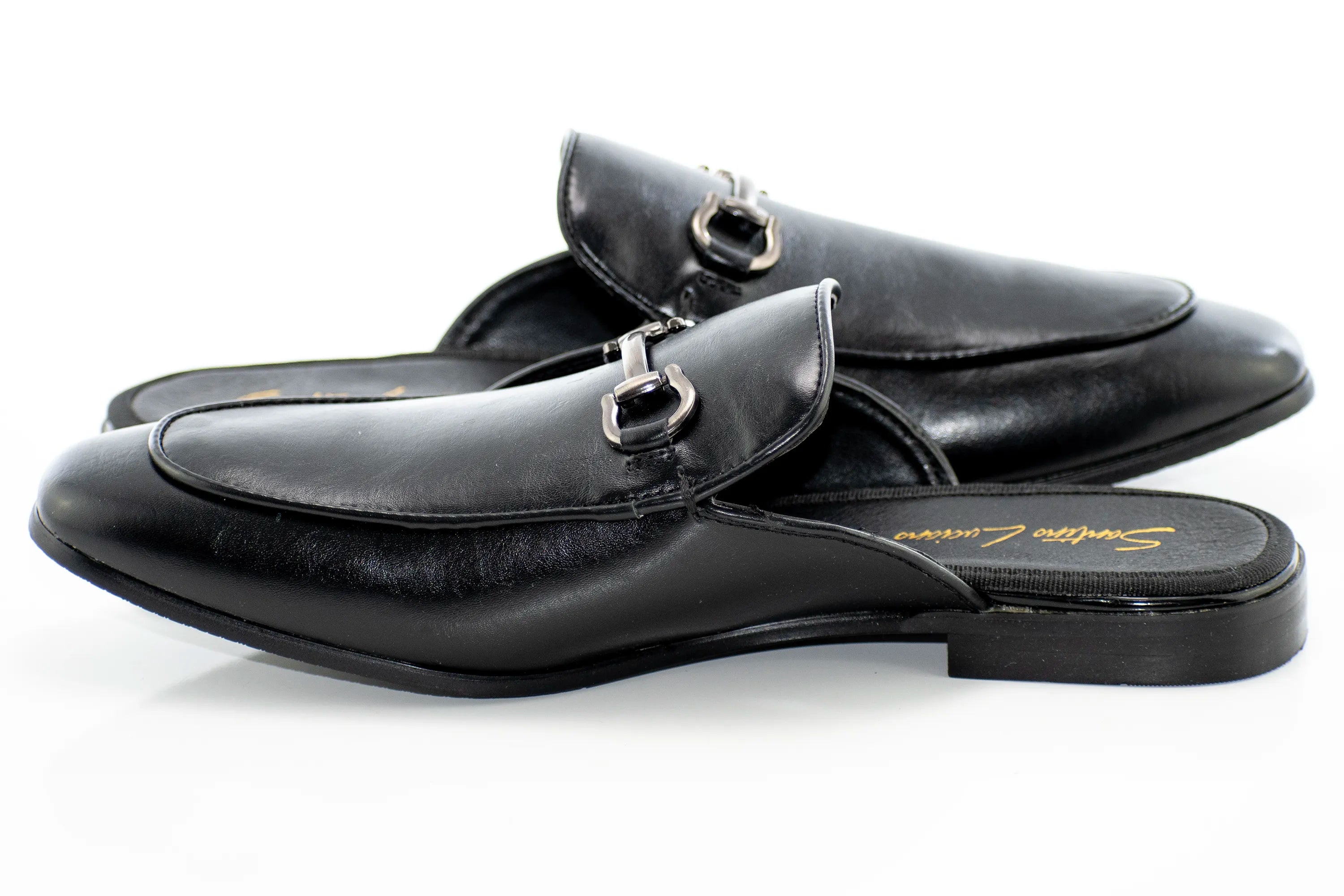 Black Open-Back Mule Loafer