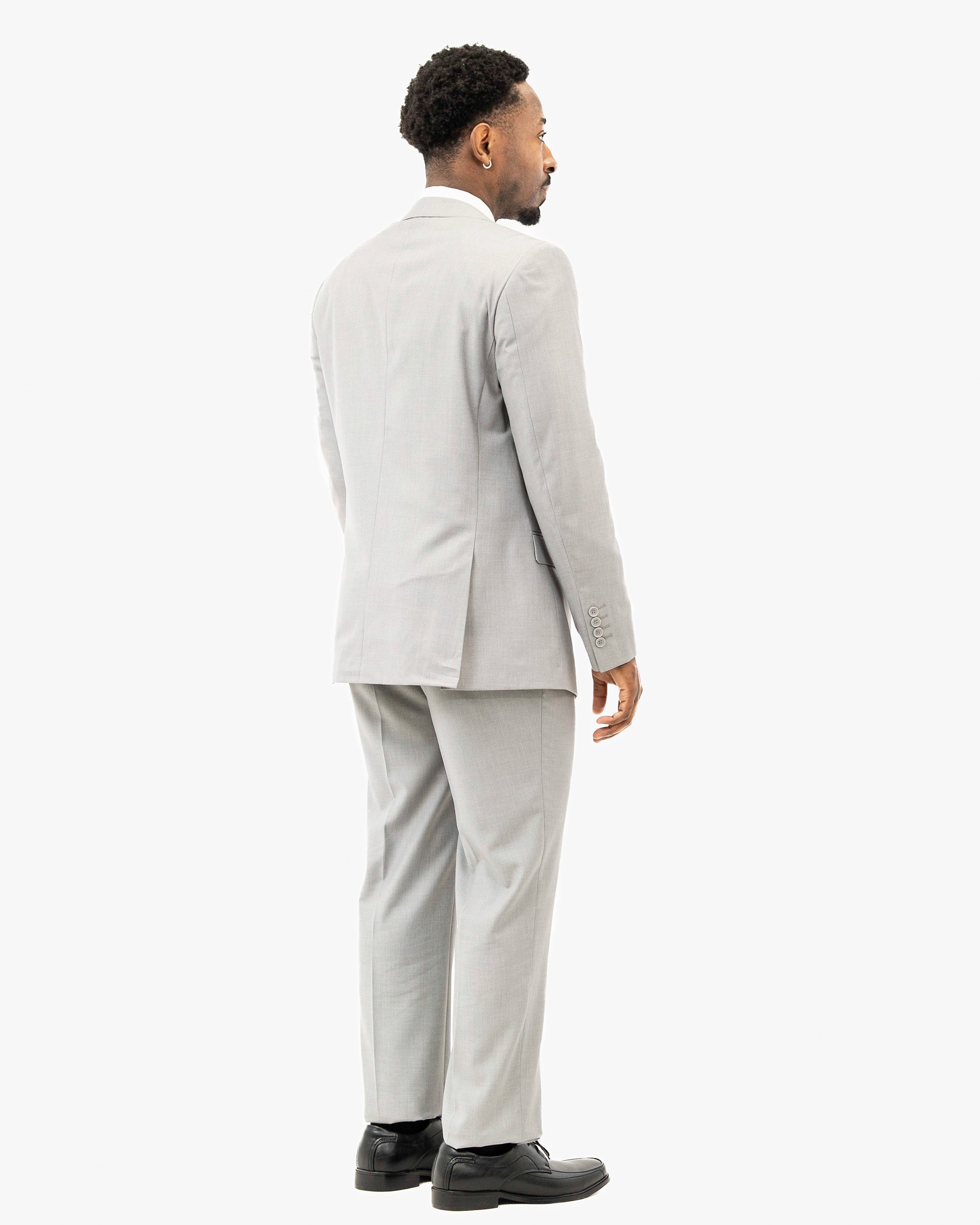 Gray Euro 2-Piece Regular-Fit Suit