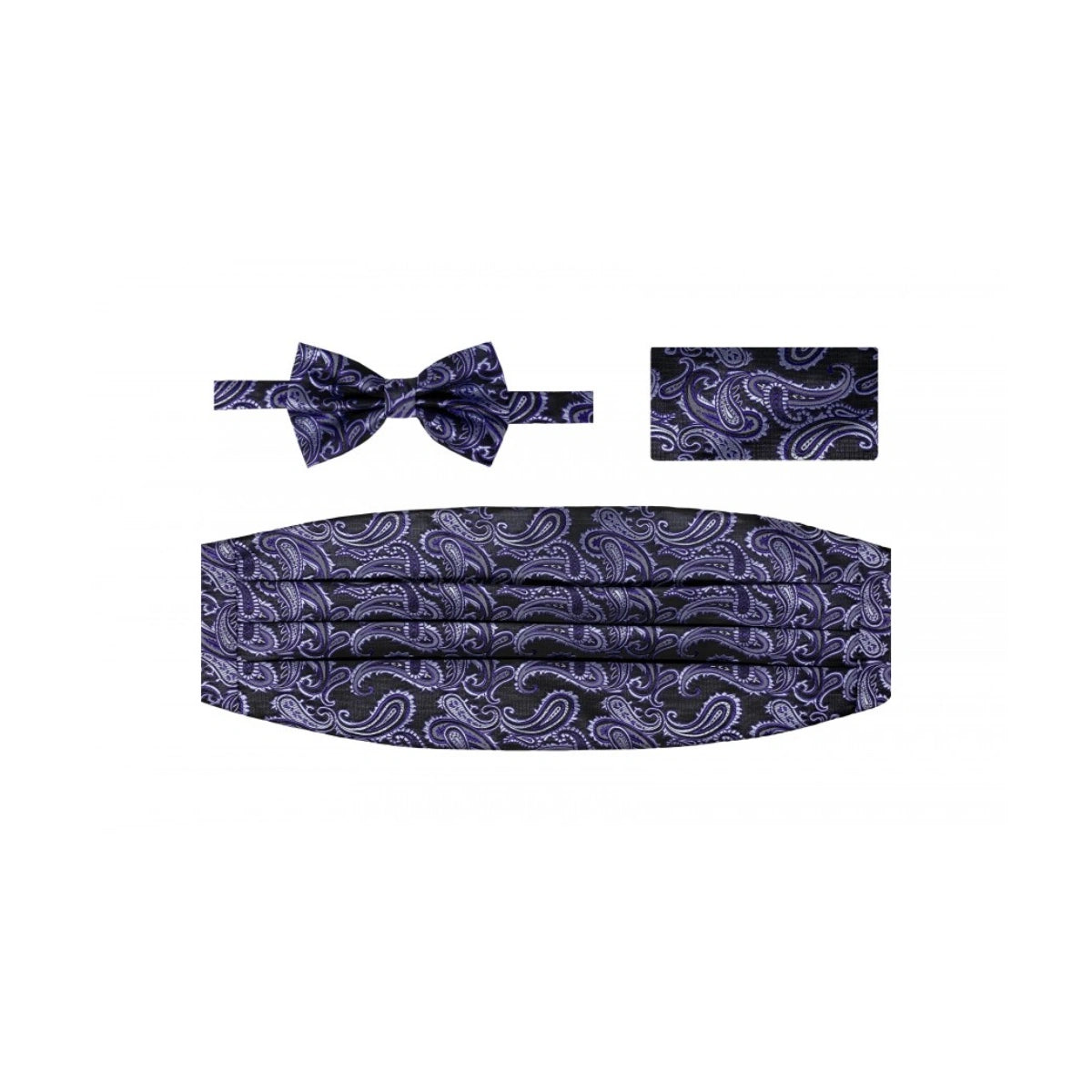 3-Piece Paisley Cummerbund Set
