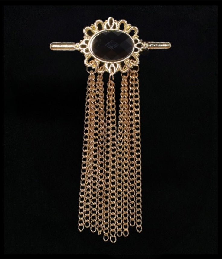 Tassel Chain Brooch Lapel Pin