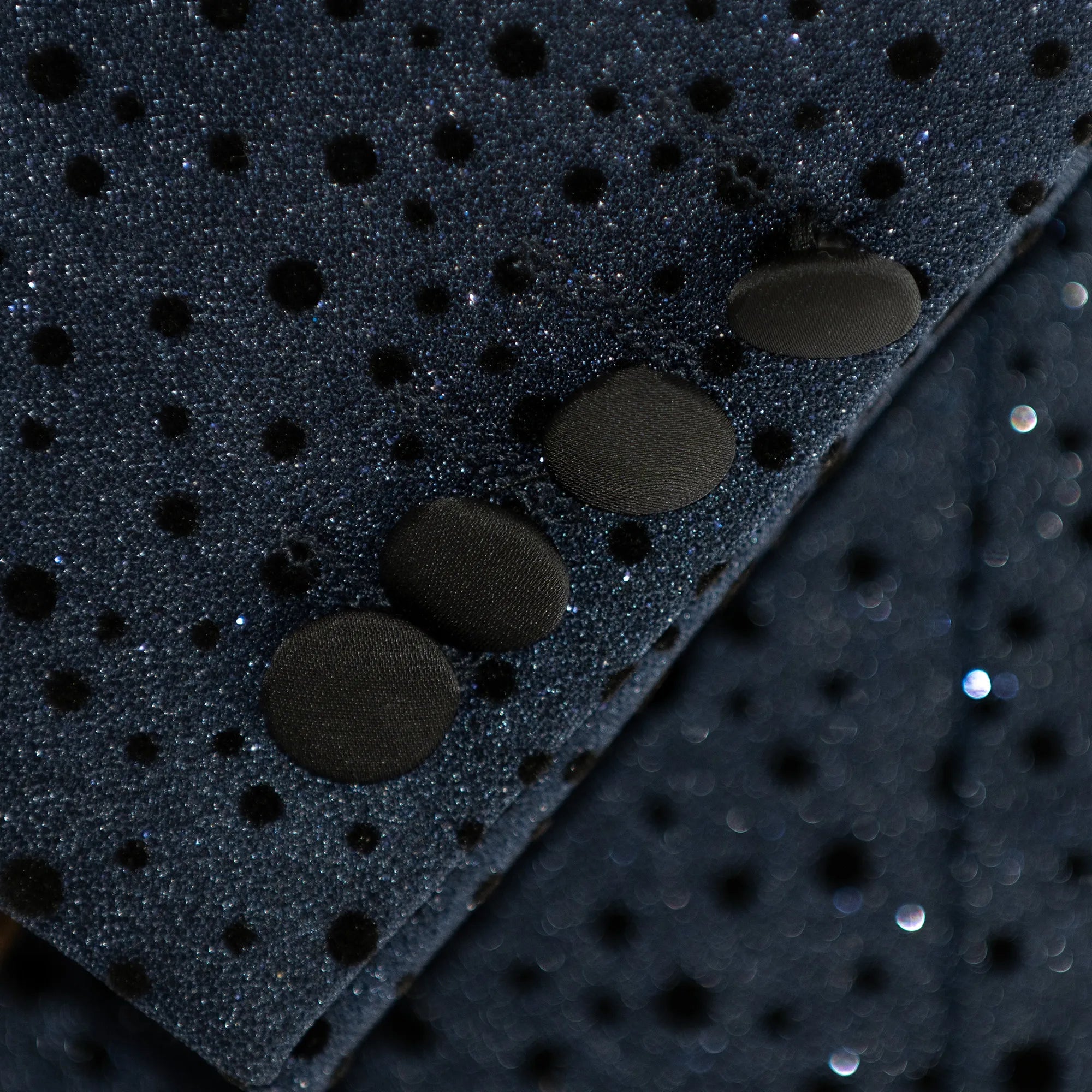Navy Polka Dot Slim-Fit Tuxedo Jacket
