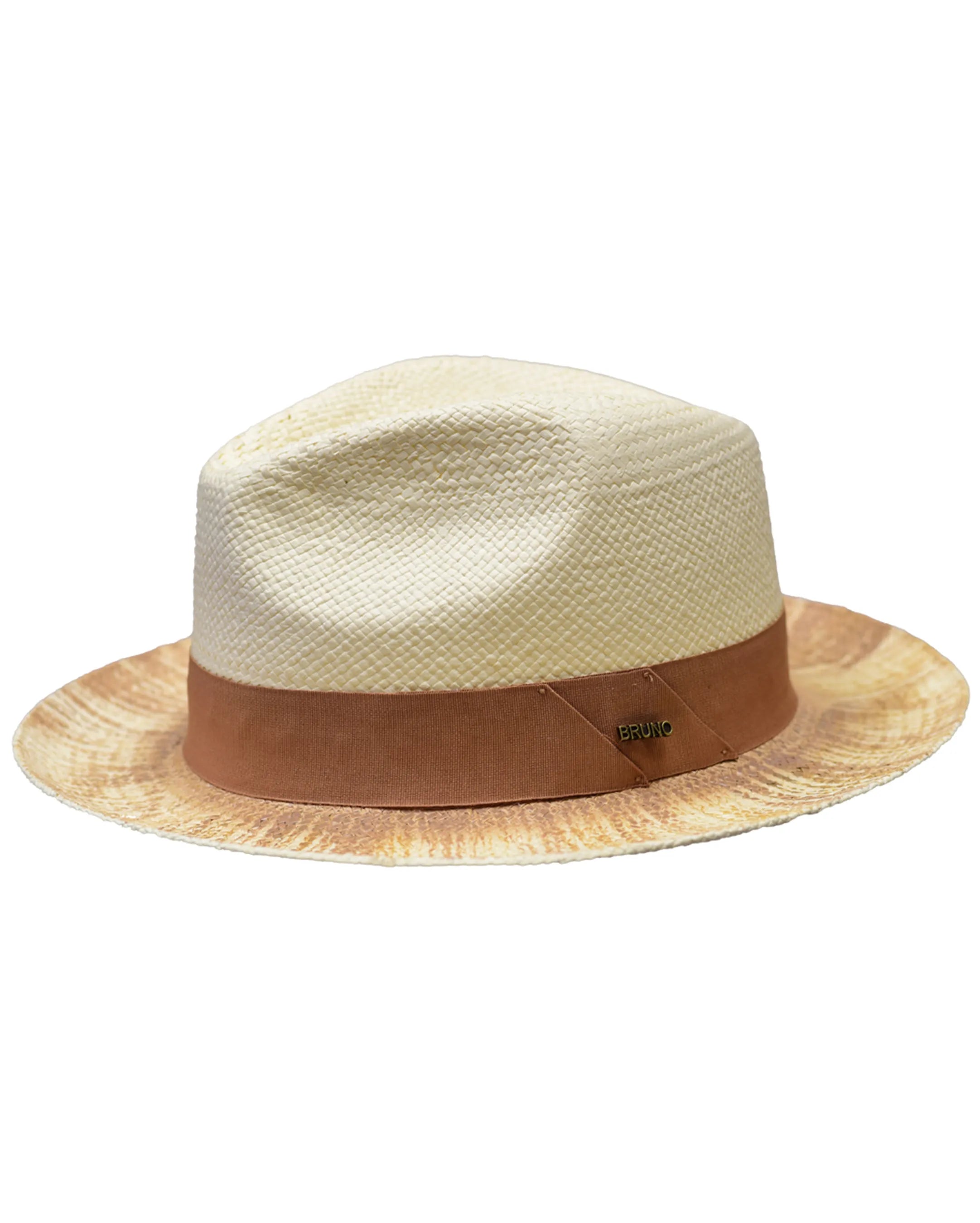 Natural Shantung Straw with Snap Brim Panama Hat