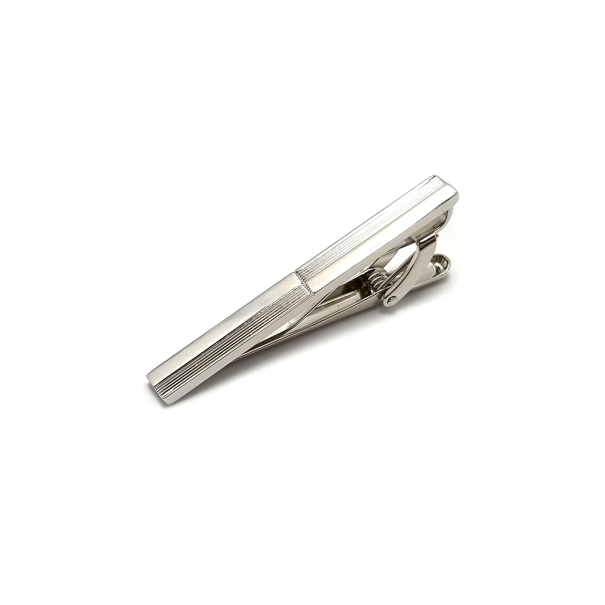 Checkered Mother of Pearl & Tie-Bar Set
