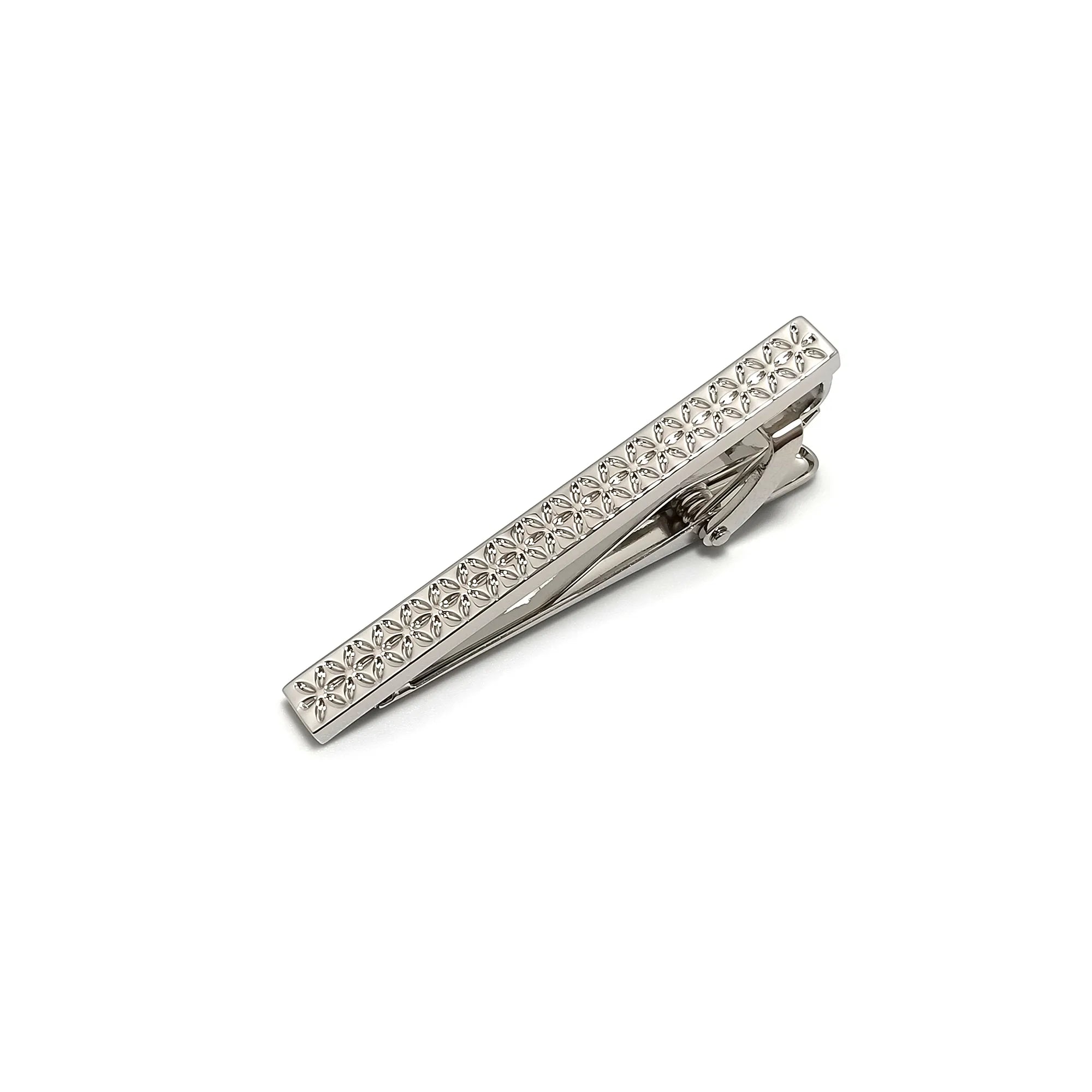Fleur Roundel Cufflinks & Tie-Bar Set