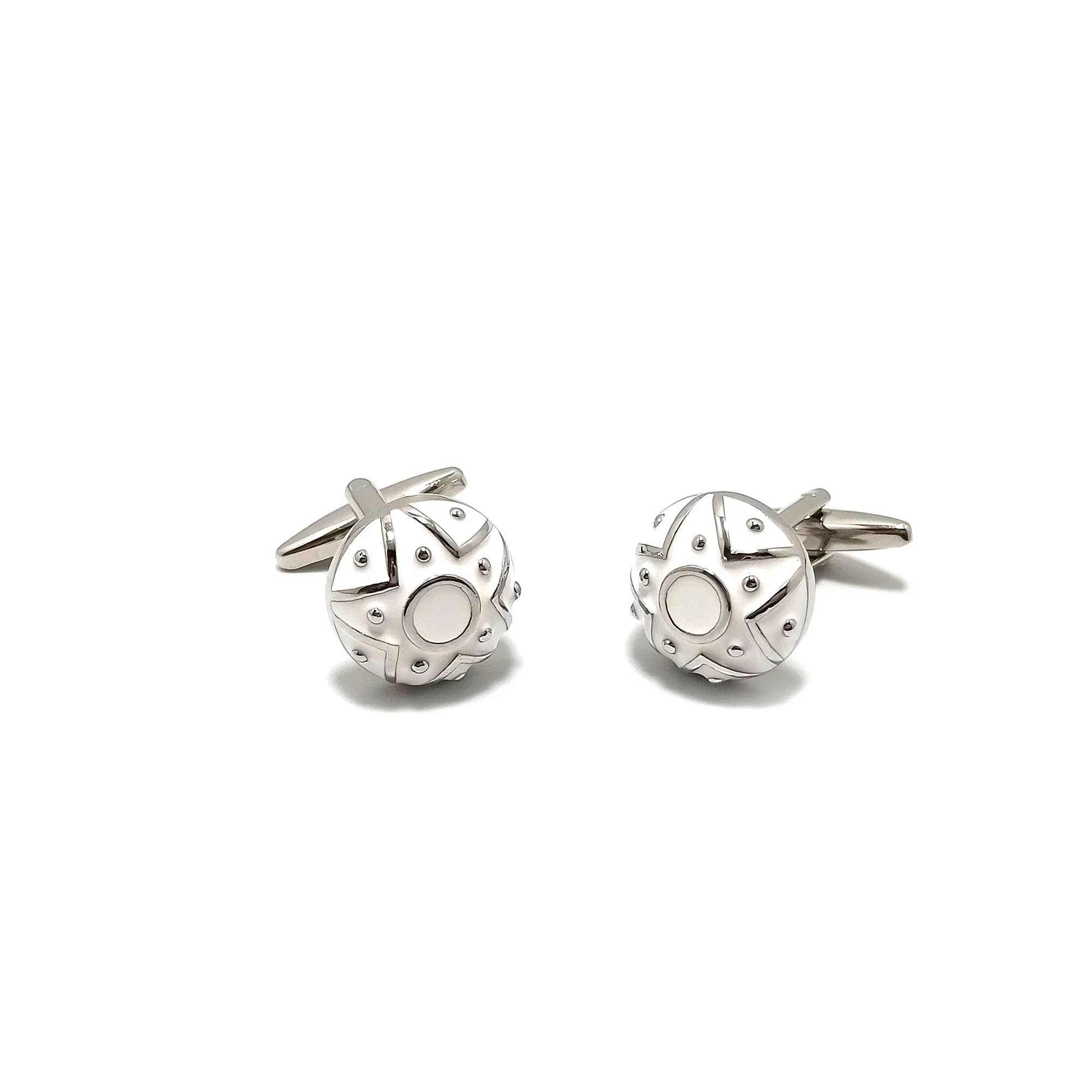 Star Roundel Cufflinks & Tie-Bar Set
