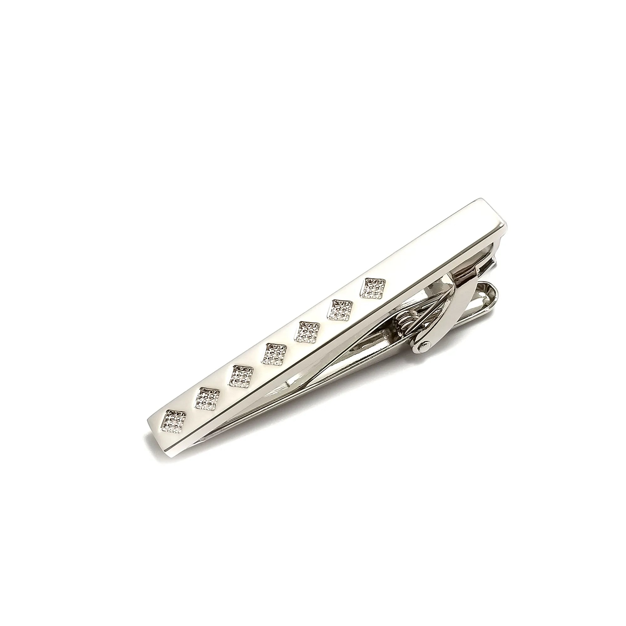 Silver Filigree Cufflinks & Tie-Bar Set