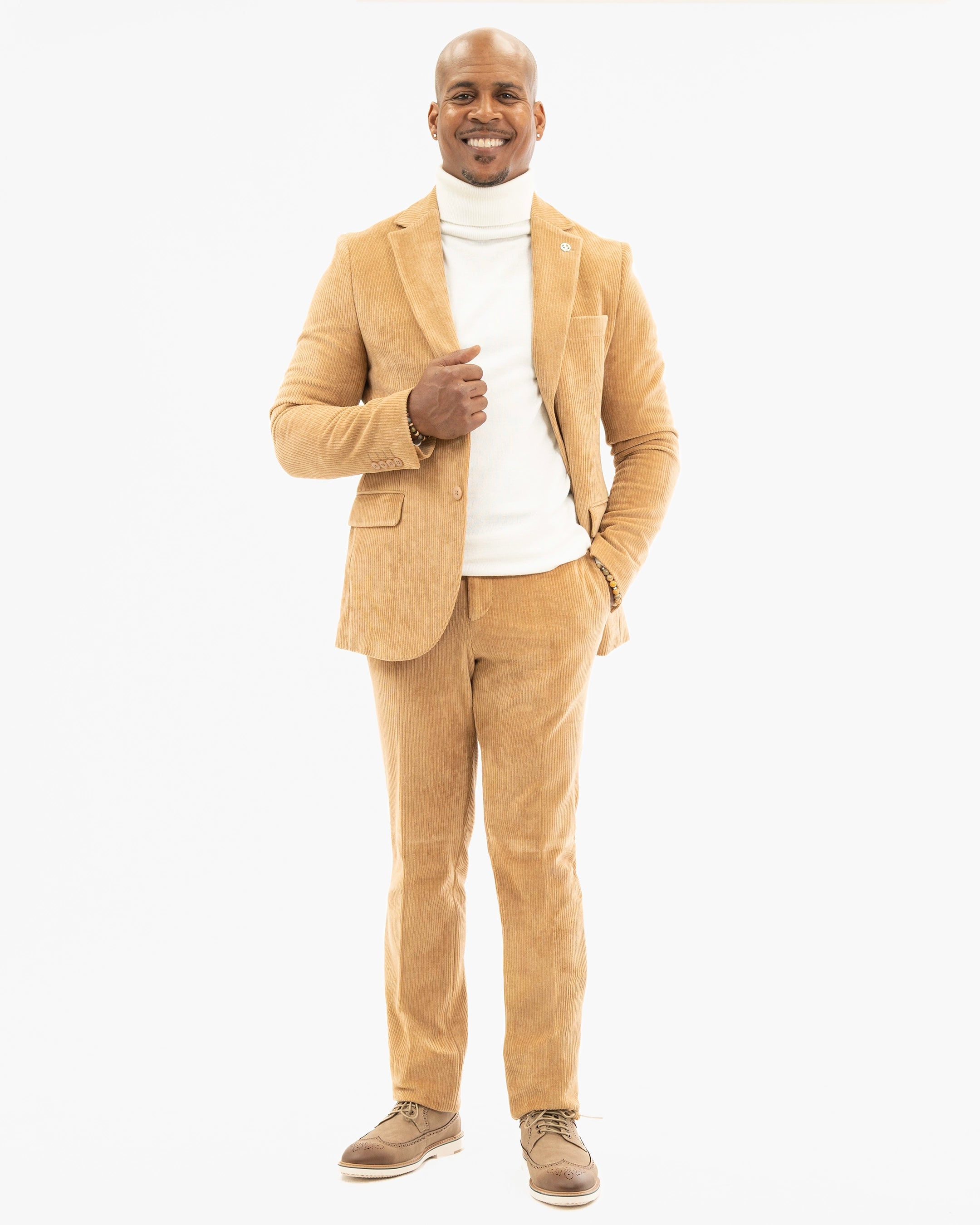 Cassidy | 2-Piece Tailored-Fit Corduroy Suit