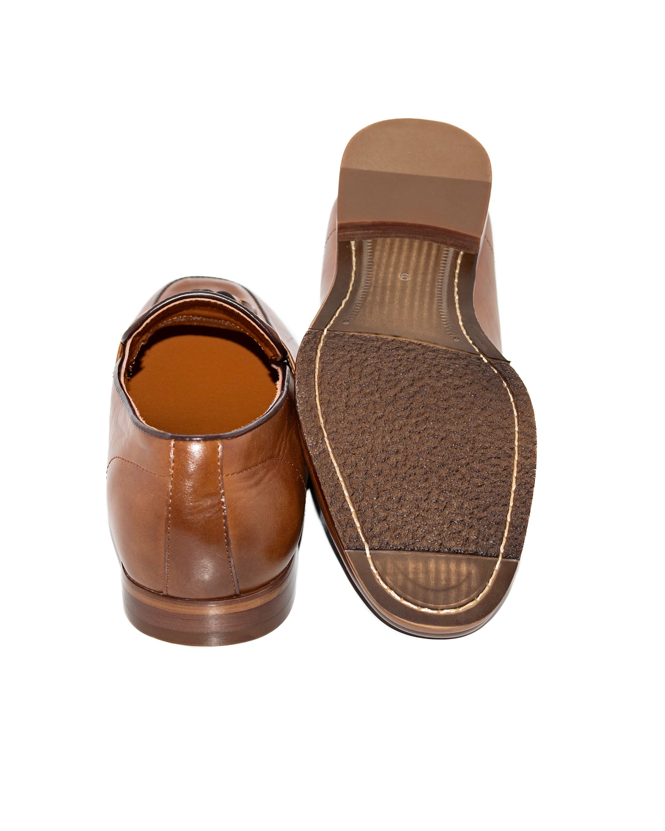 Dark Cognac Tasseled Loafer
