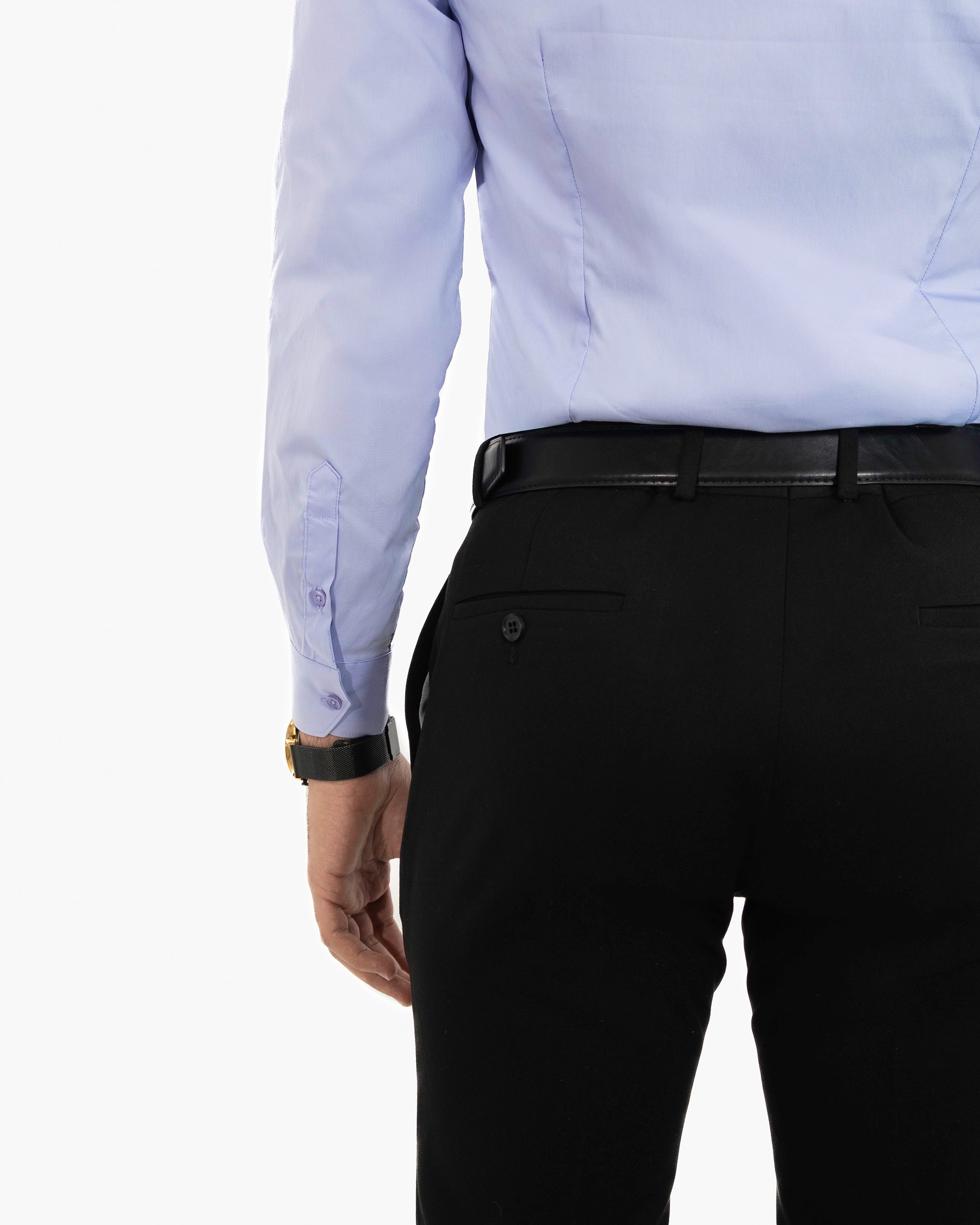 Lavender Stretch Slim-Fit Dress Shirt