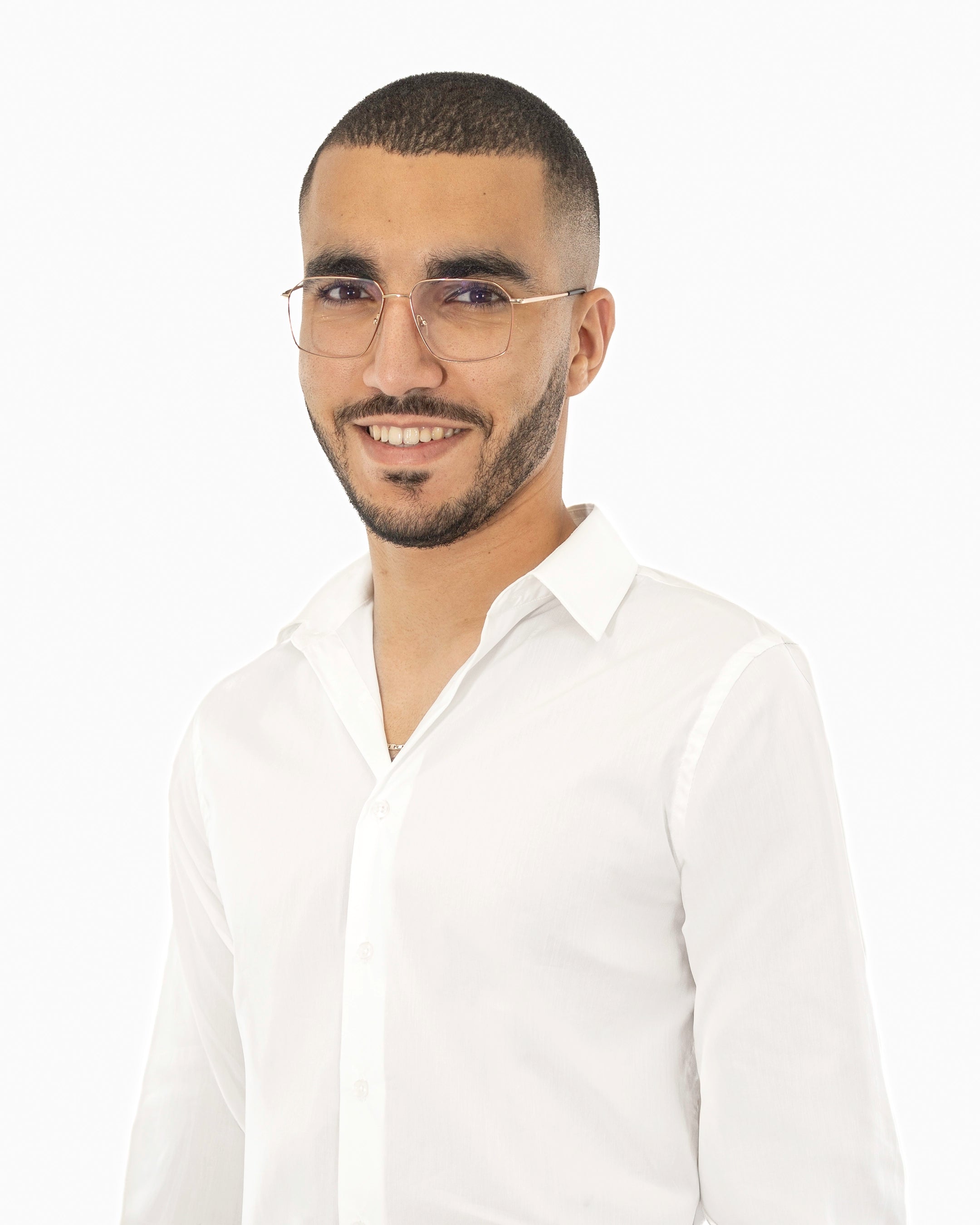 Off-White Stretch Slim-Fit Dress Shirt
