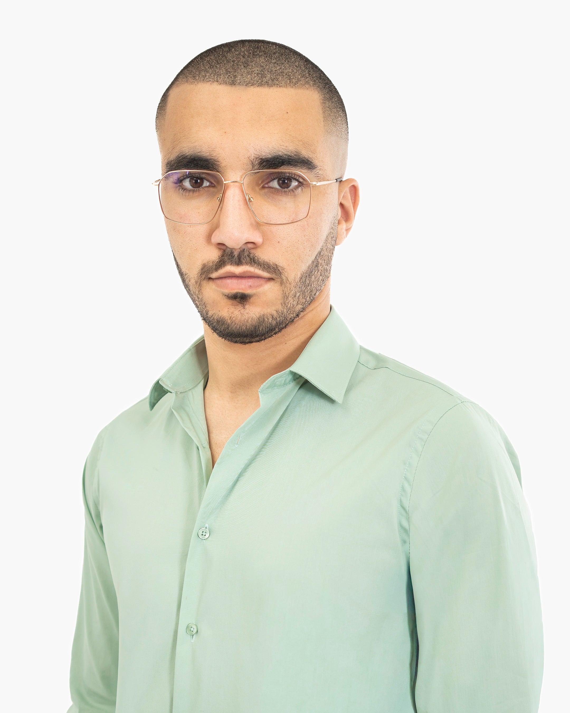 Sage Stretch Slim-Fit Dress Shirt