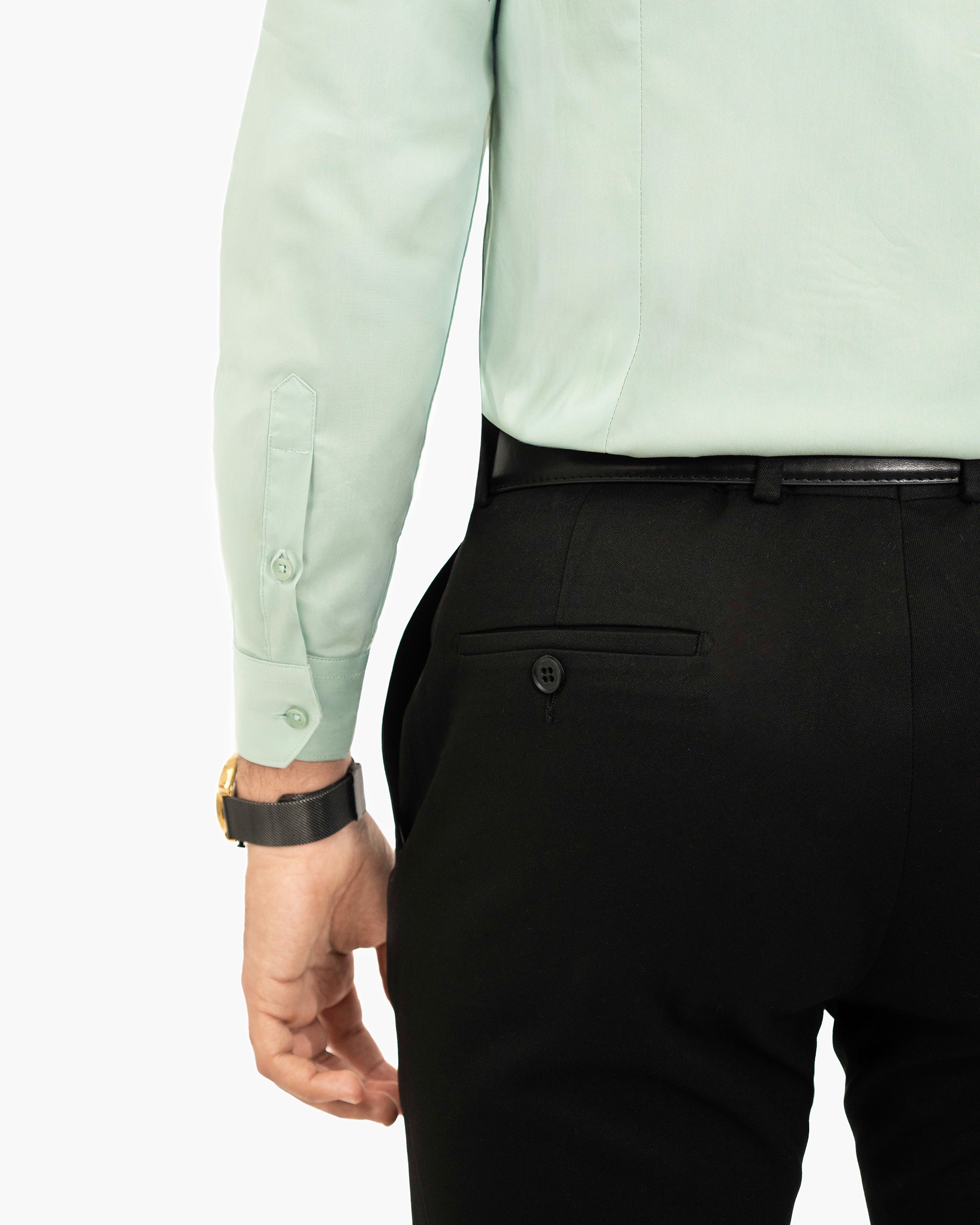 Sage Stretch Slim-Fit Dress Shirt
