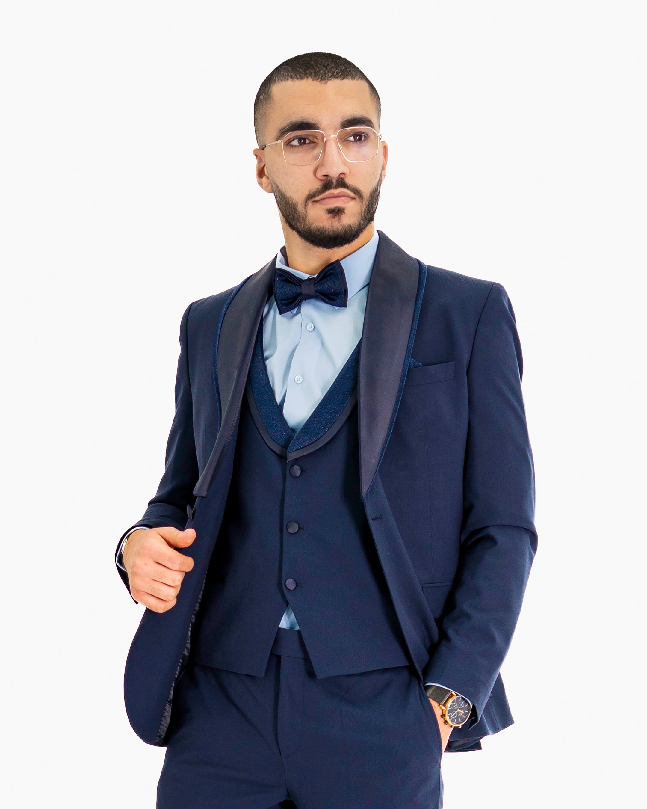Midnight Stardust 3-Piece Tailored-Fit Tuxedo