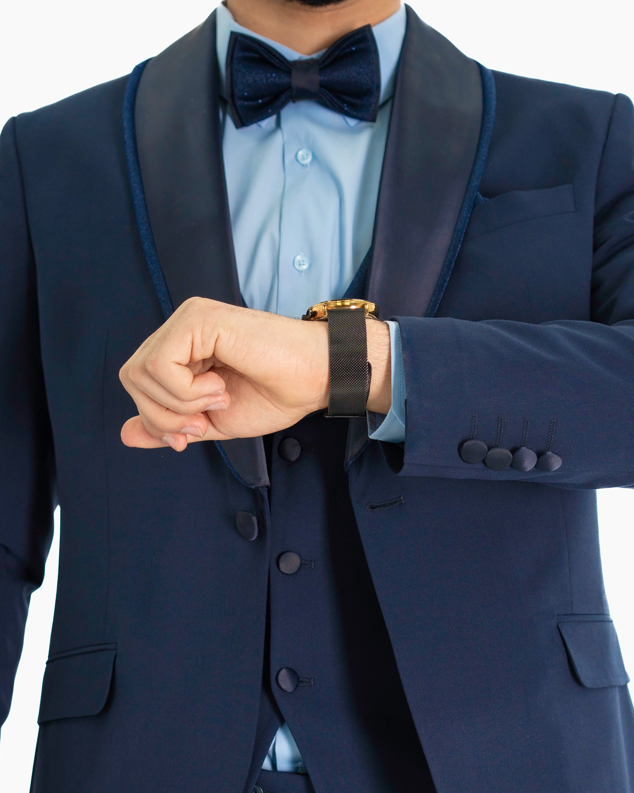 Midnight Stardust 3-Piece Tailored-Fit Tuxedo