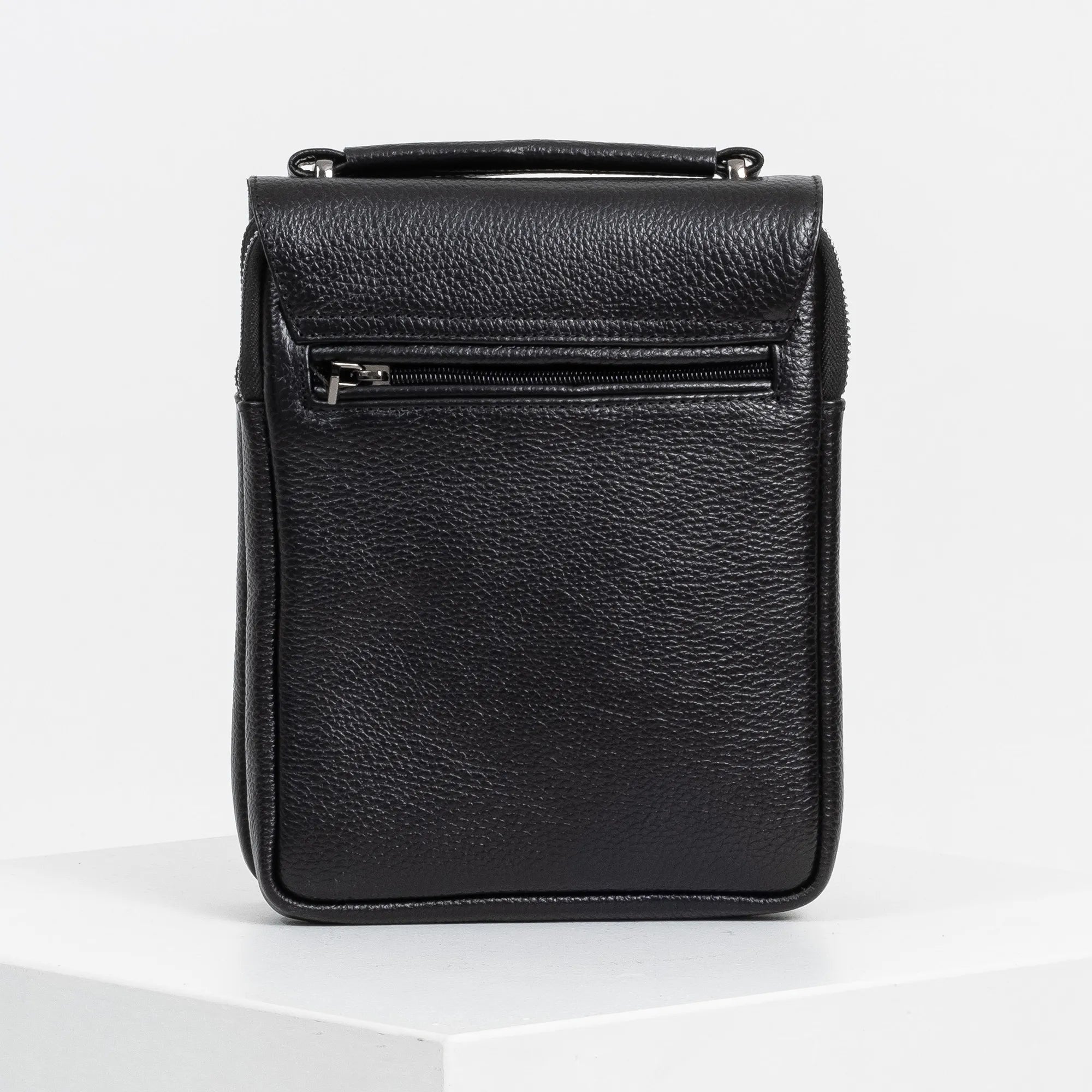 Textured Leather Cross Body Bag