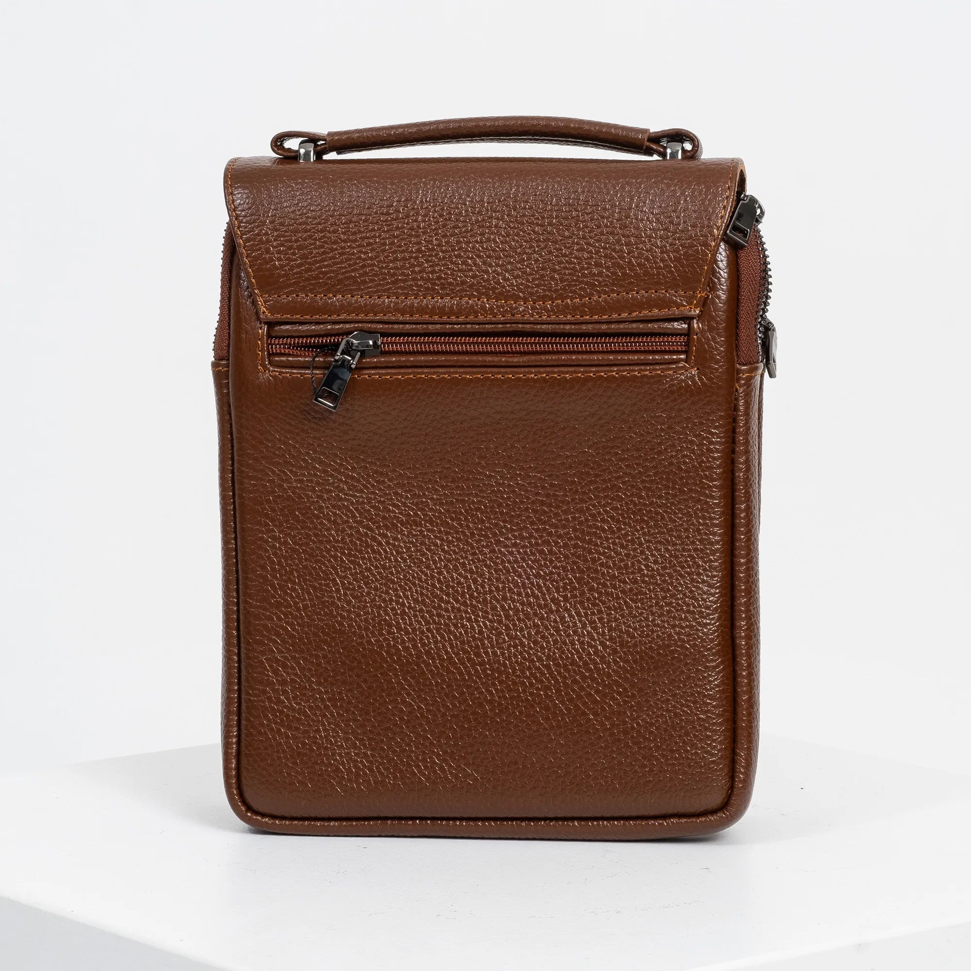 Textured Leather Cross Body Bag