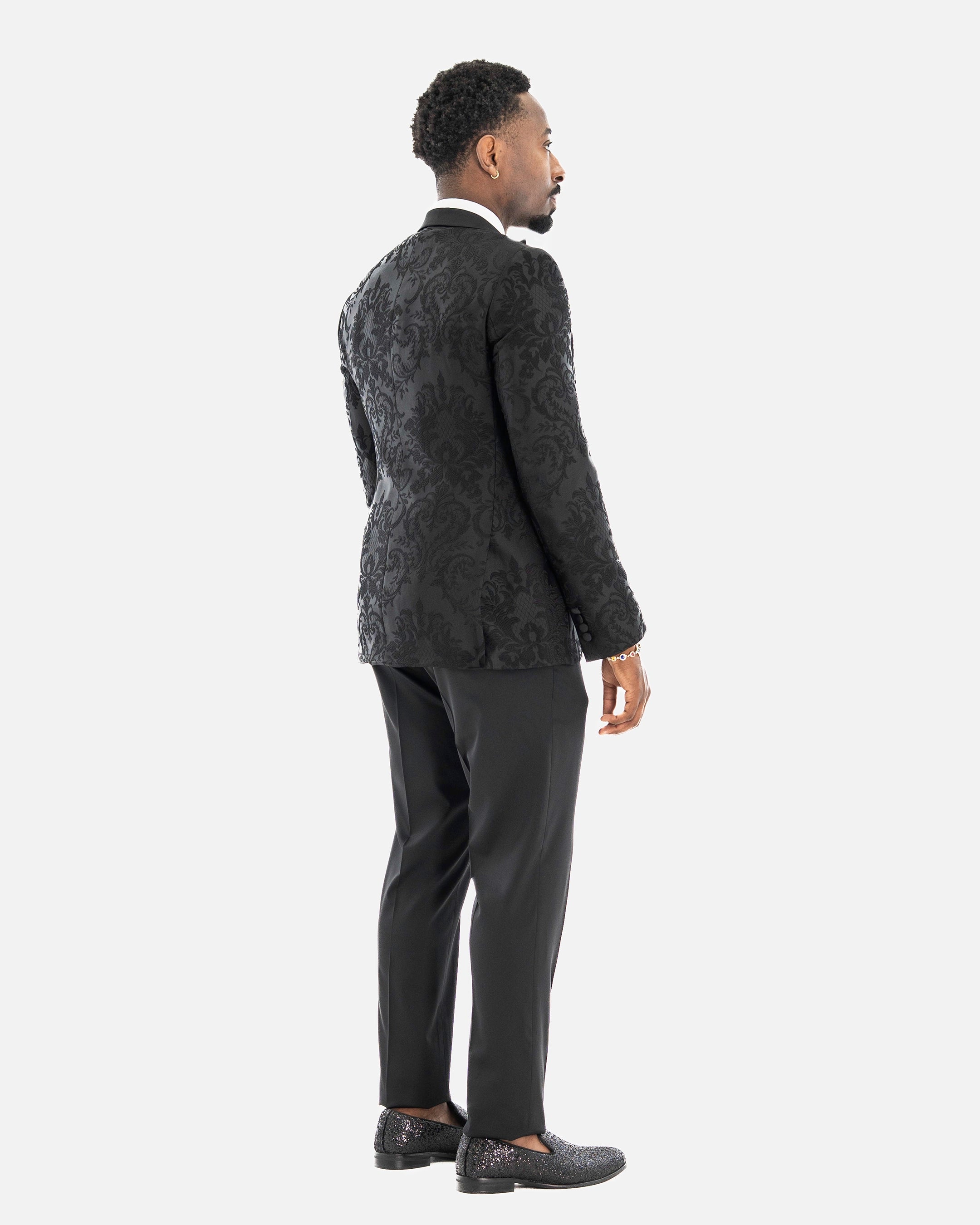 Black Regent 3-Piece Tailored-Fit Tuxedo