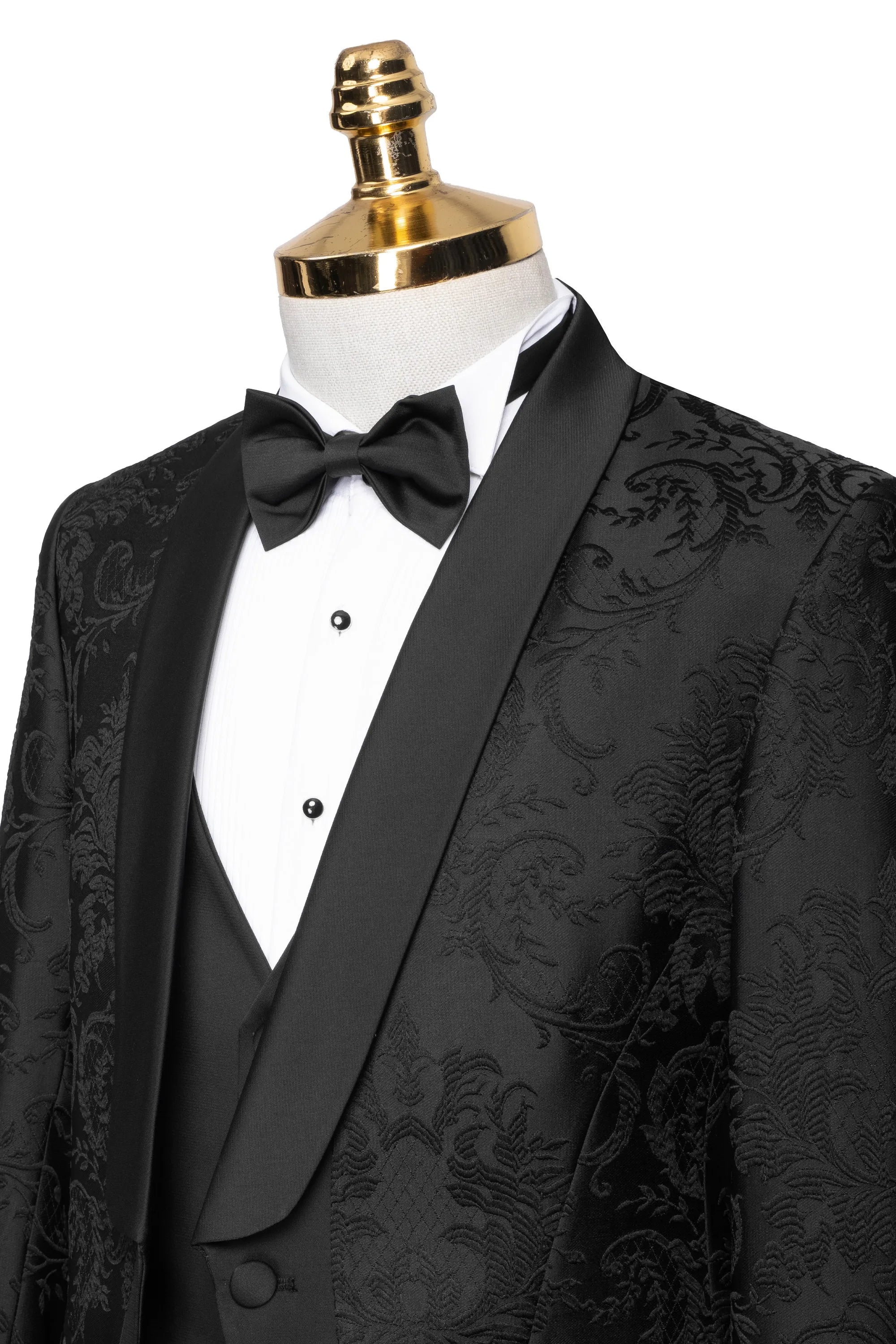 Black Regent 3-Piece Tailored-Fit Tuxedo