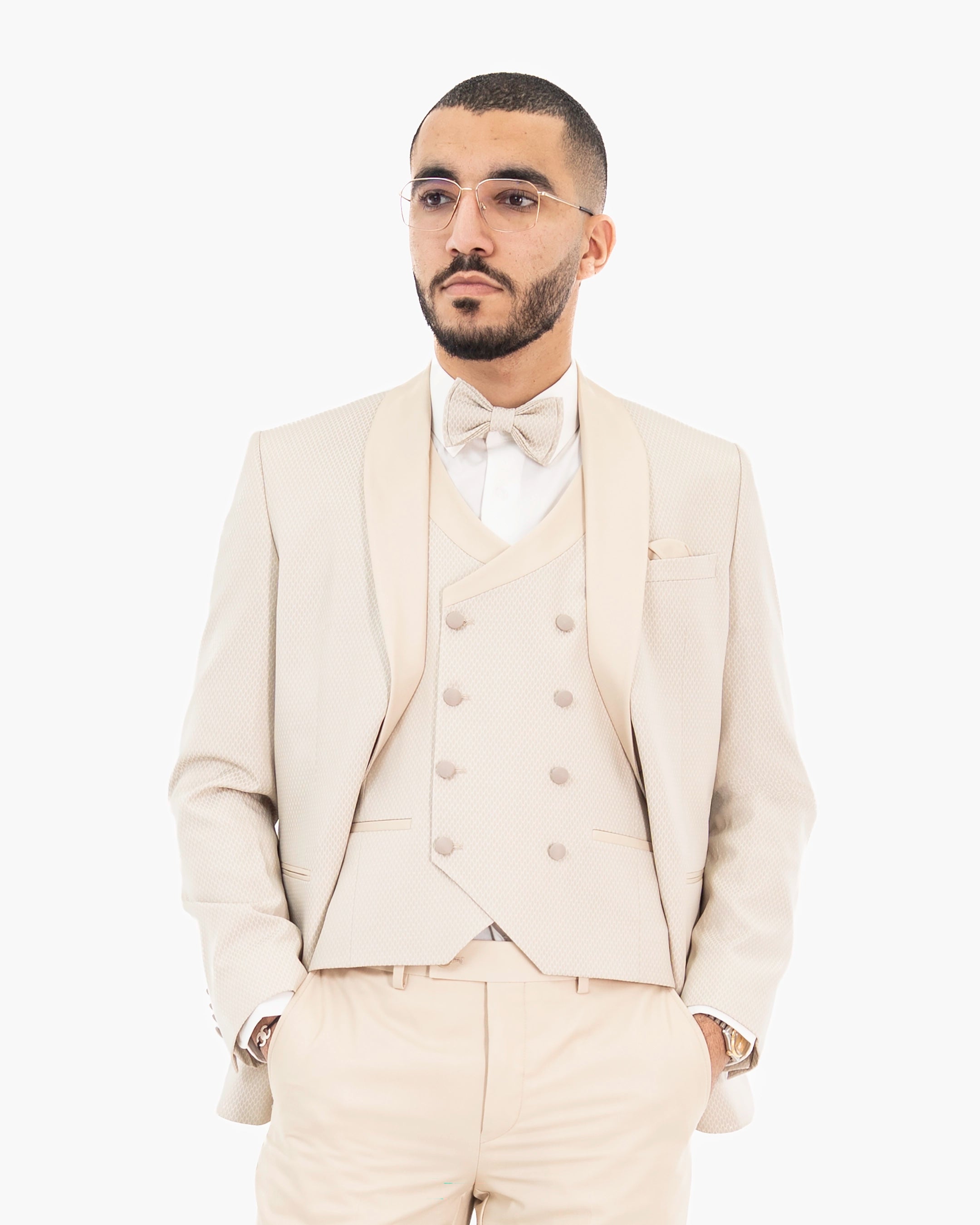 Arthur| Birdseye 3-Piece Tailored-Fit Tuxedo