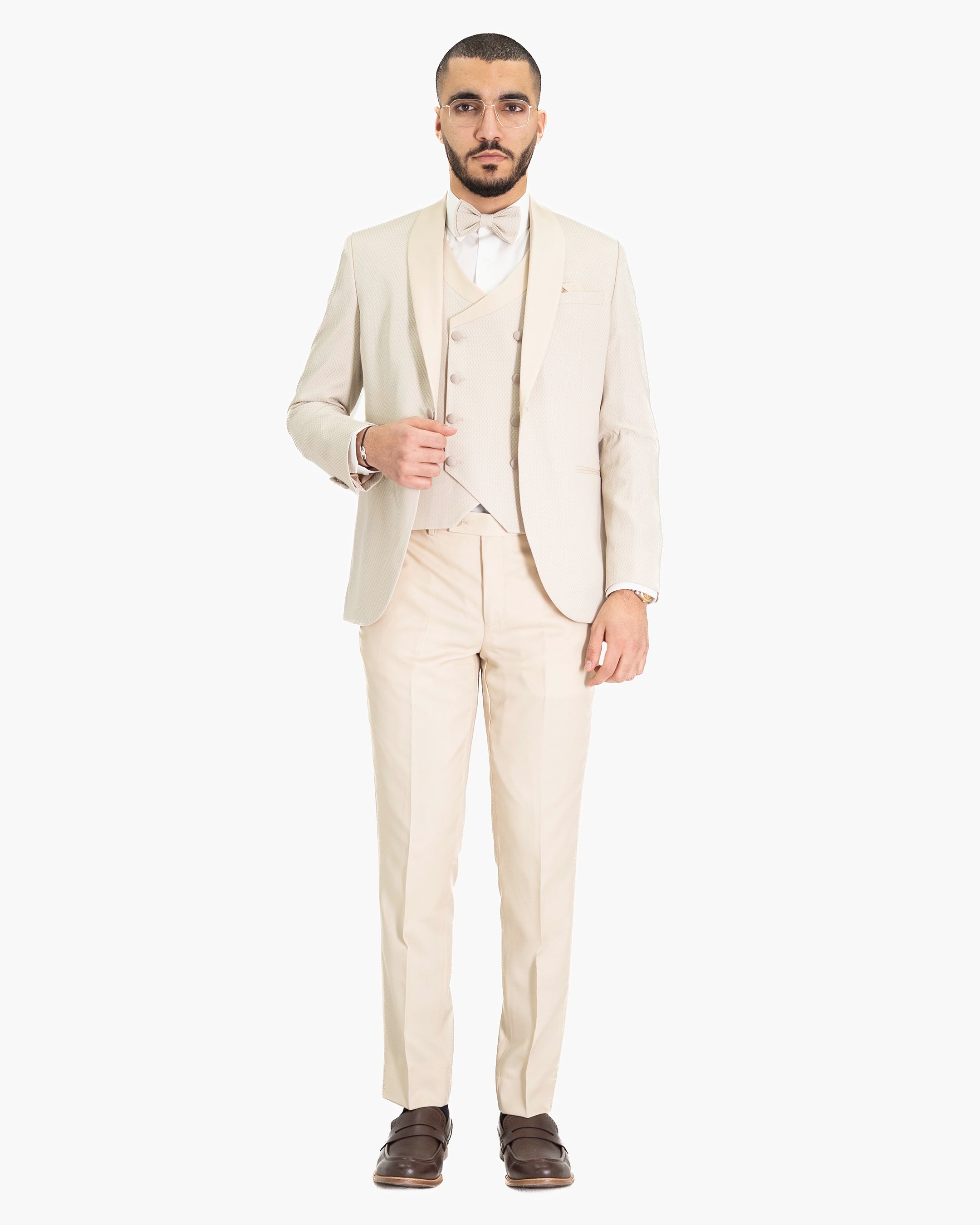 Arthur| Birdseye 3-Piece Tailored-Fit Tuxedo