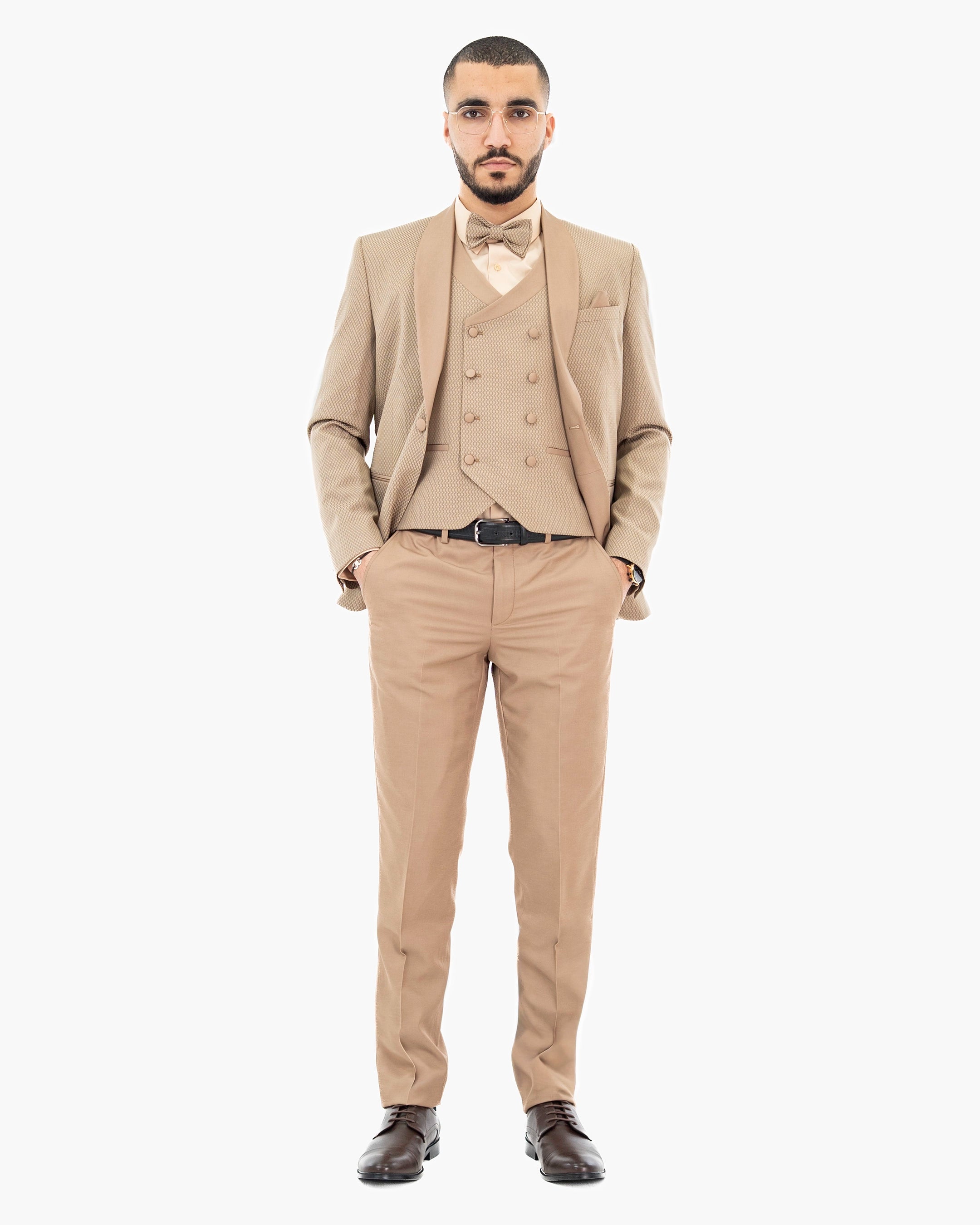 Arthur| Birdseye 3-Piece Tailored-Fit Tuxedo