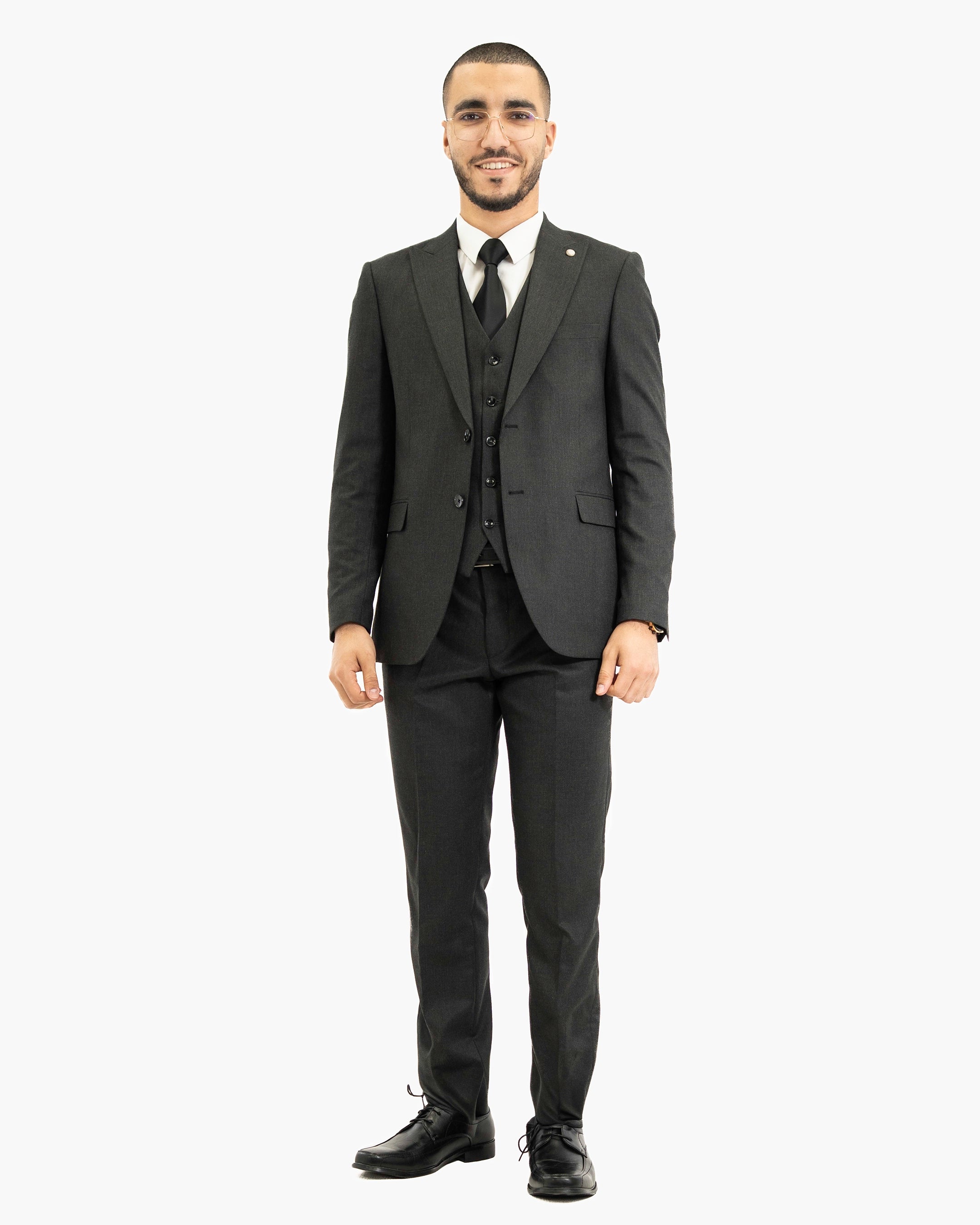 Hugo | Charcoal 3-Piece Tailored-Fit Suit