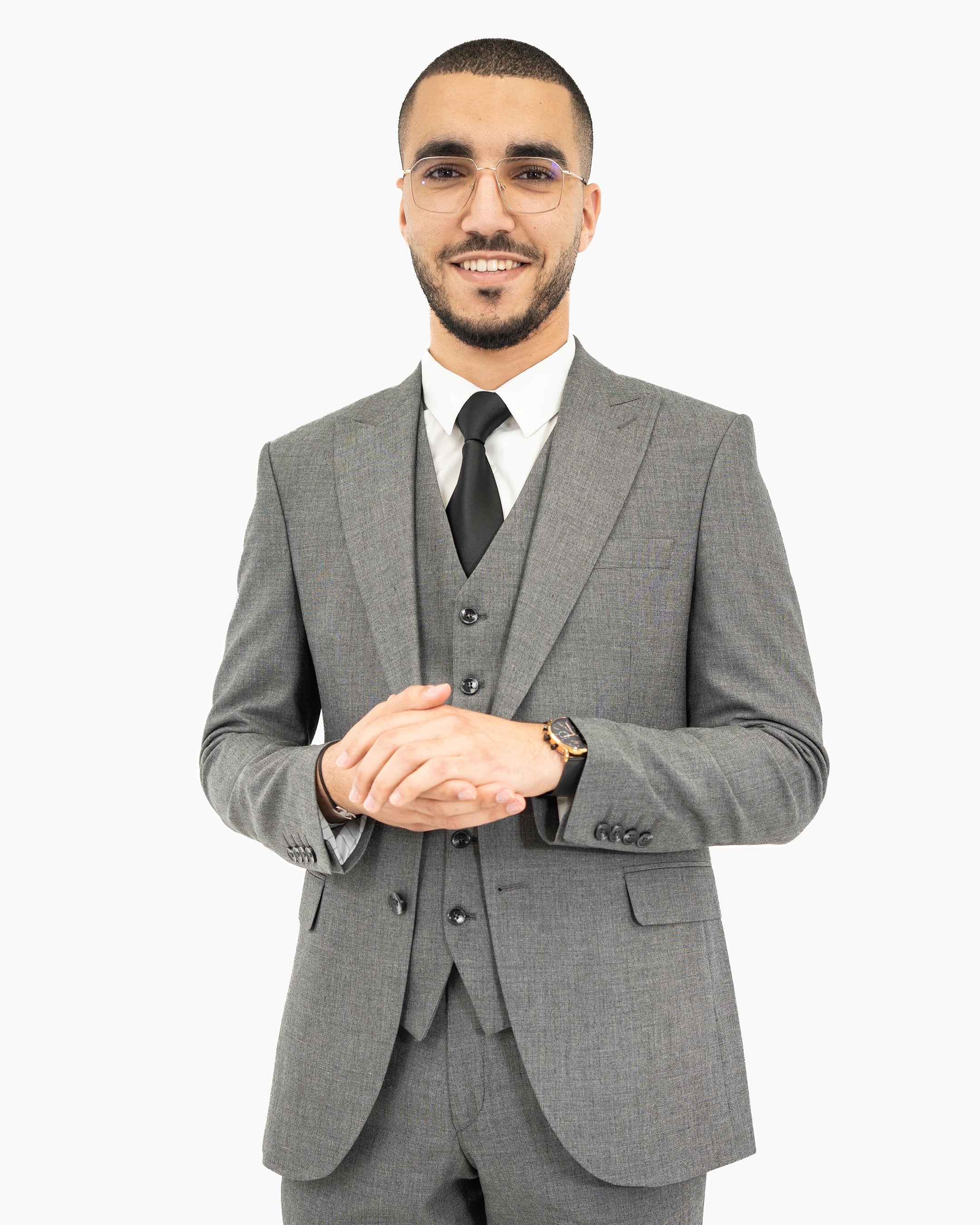 Hugo | Gray 3-Piece Tailored-Fit Suit